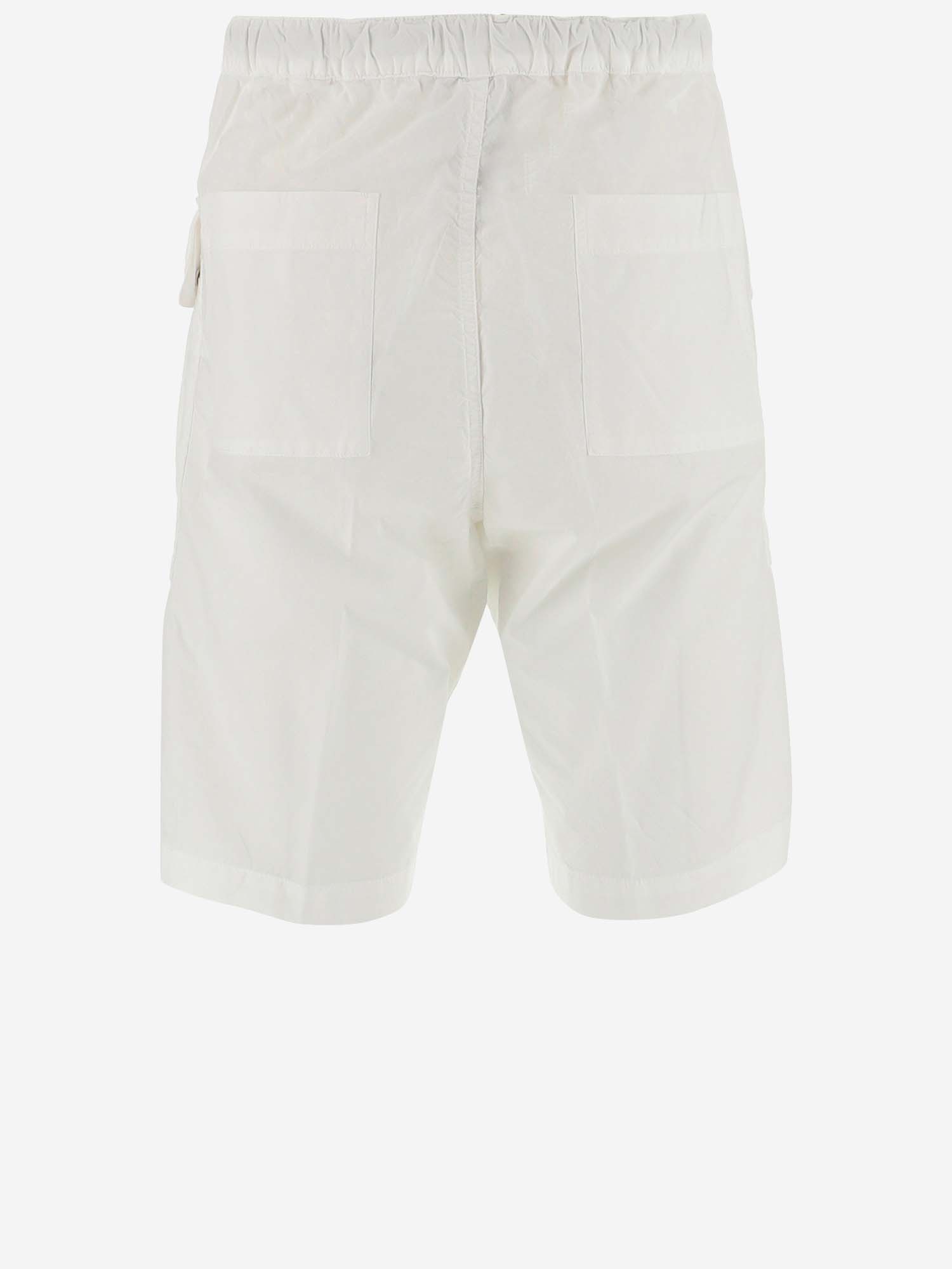 Aspesi Buttoned Straight-leg Cargo Shorts In White