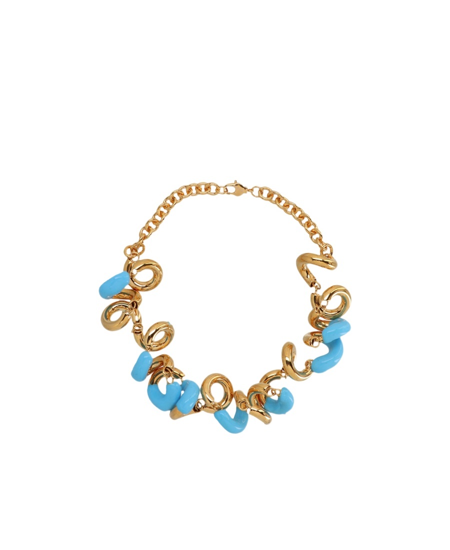 Sunnei Logo Necklace In Yellow
