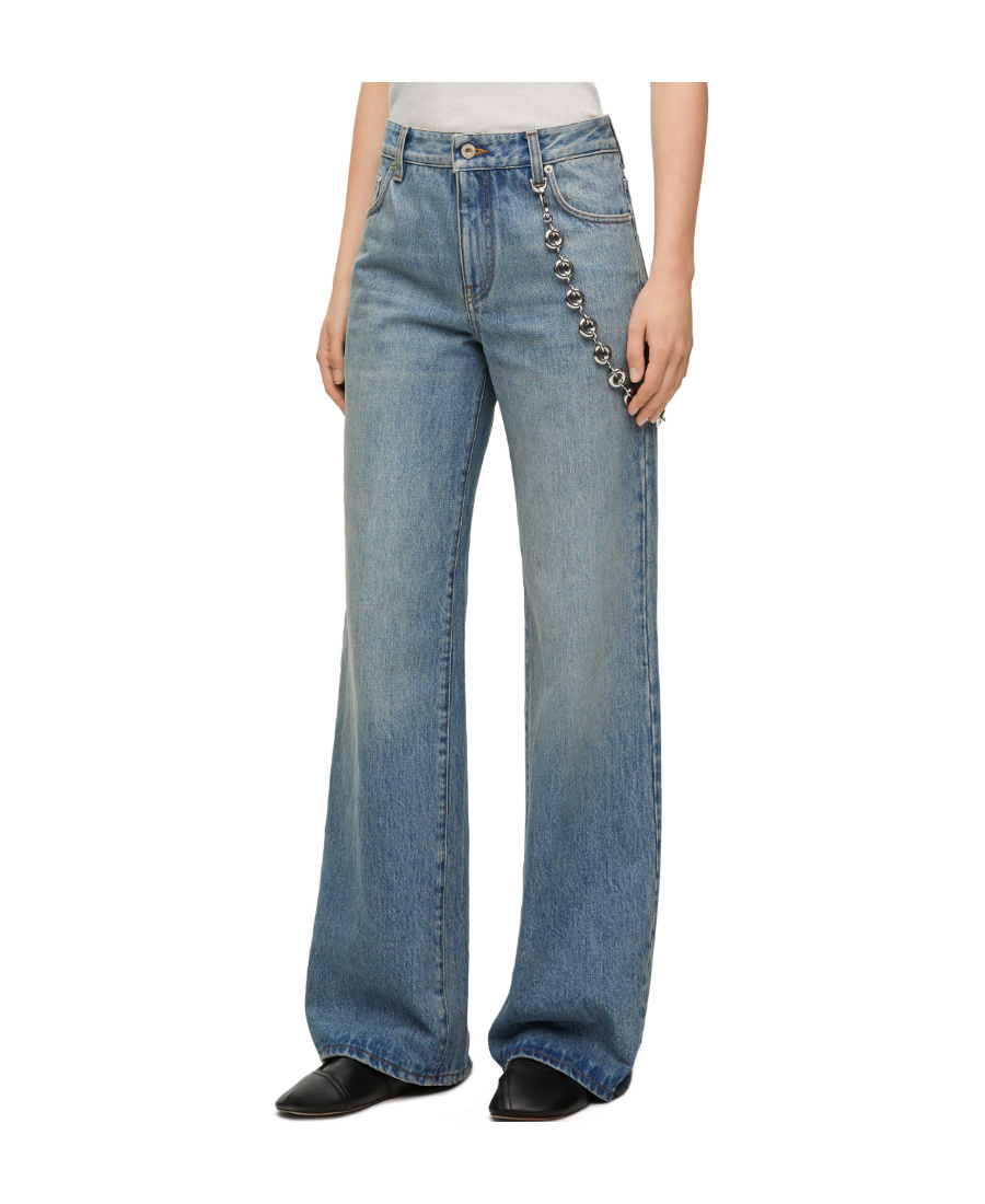 LOEWE CHAIN JEANS IN DENIM