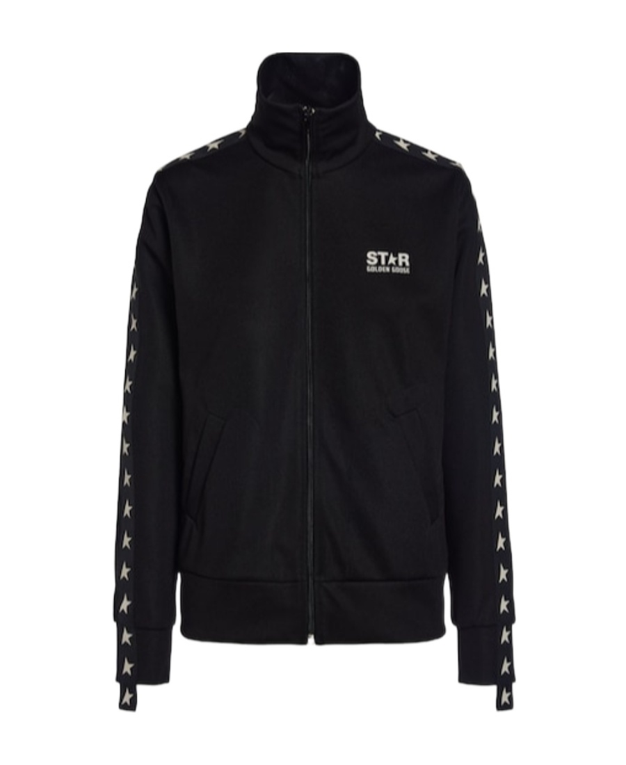 Golden Goose Deluxe Brand High-collar Sweatshirt With Star Detailing And Zipper