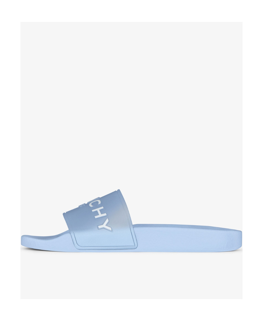 GIVENCHY GIVENCHY PARIS FLAT SANDALS IN TRANSPARENT RUBBER