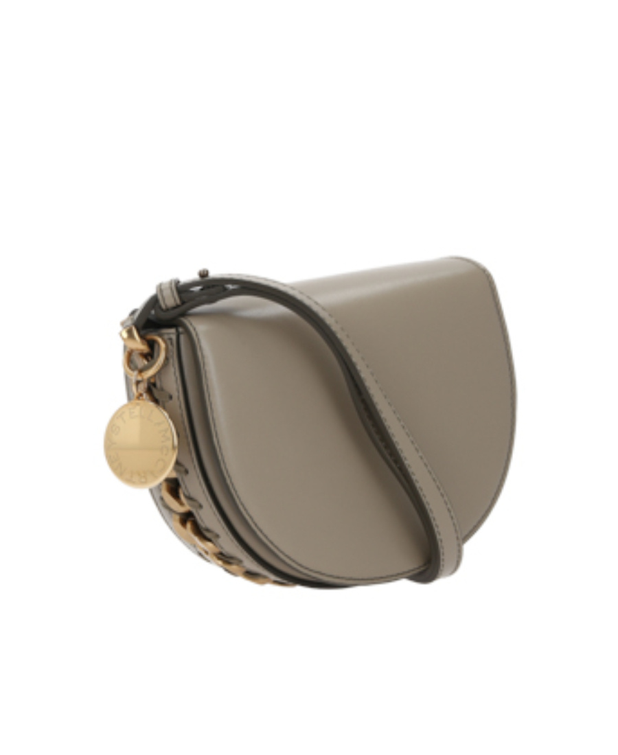 Stella Mccartney Small Frayme Shoulder Bag In Gray