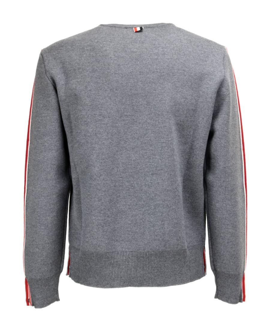 Thom Browne Round-neck Sweater In Gray