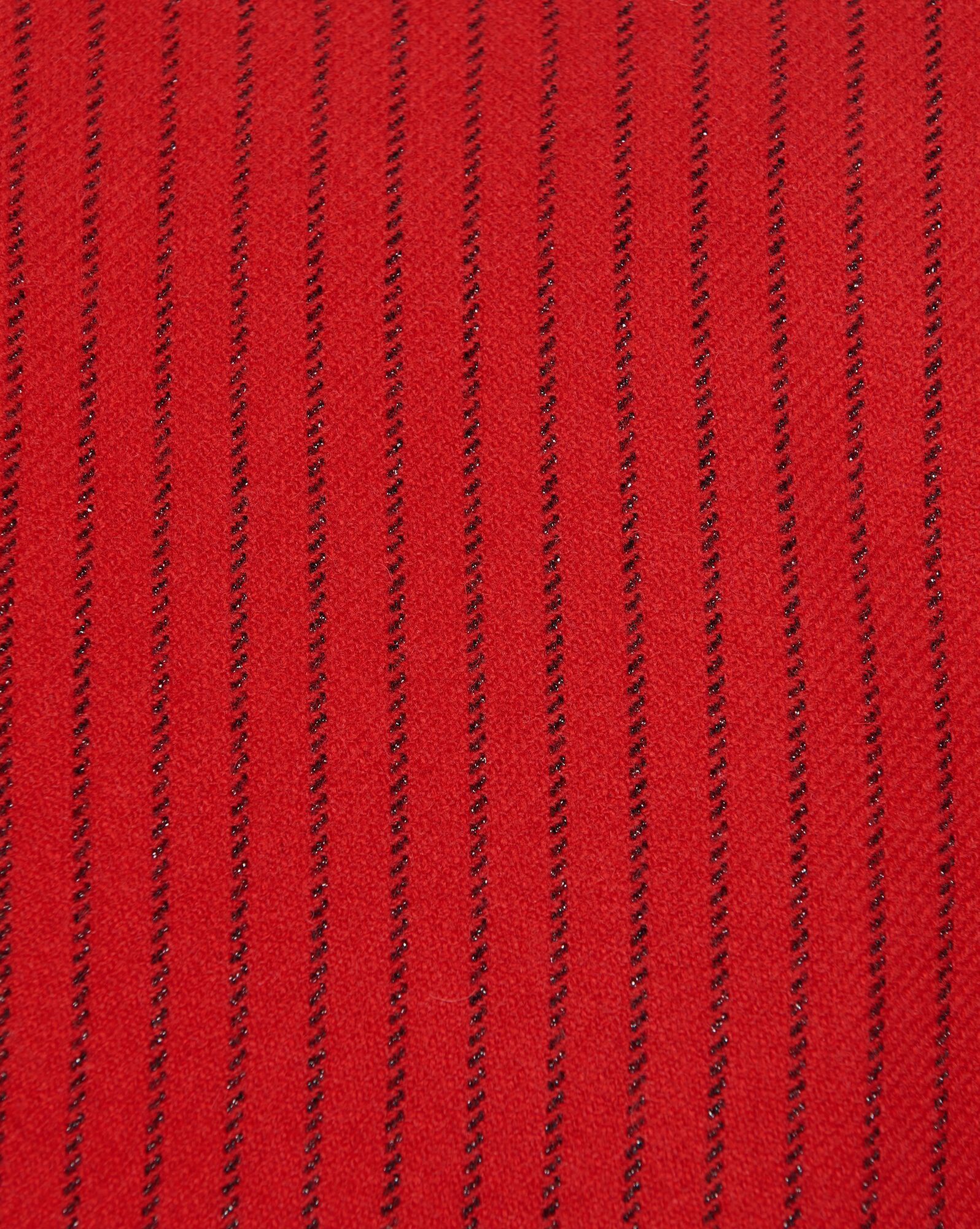 Saint Laurent Pinstripe-pattern Single-breasted Blazer In Red