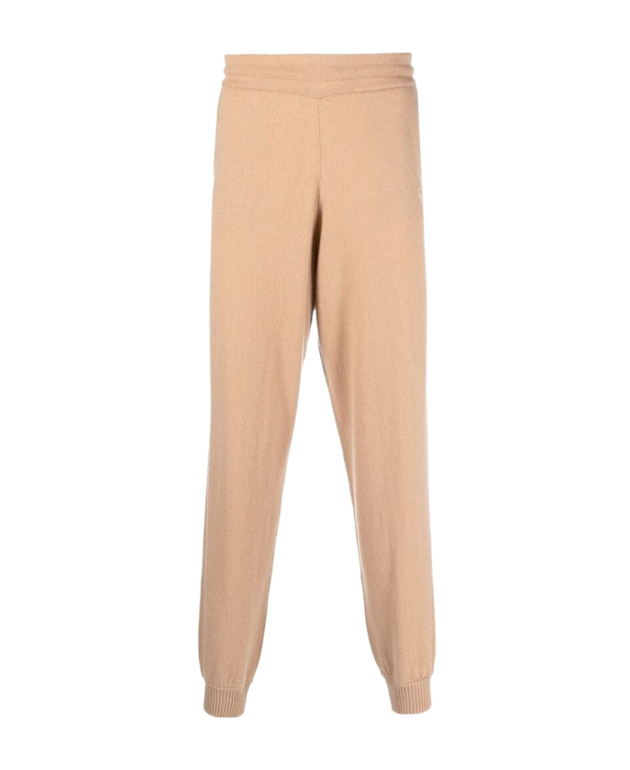 Sporty And Rich Logo-embroidered Track Pants In Brown