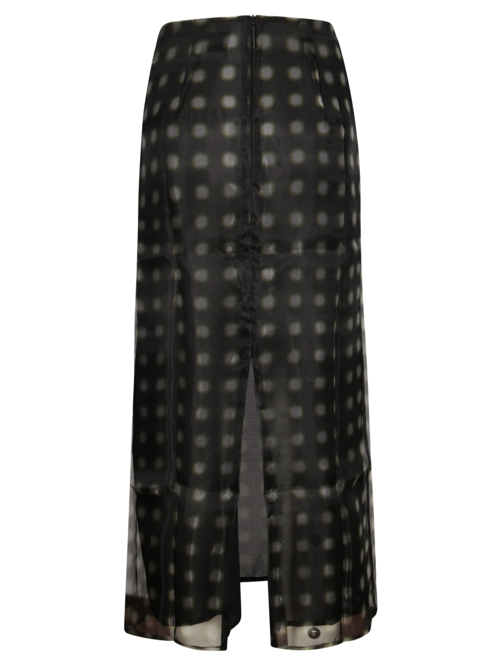 16arlington Semi-transparent Design Midi Skirt