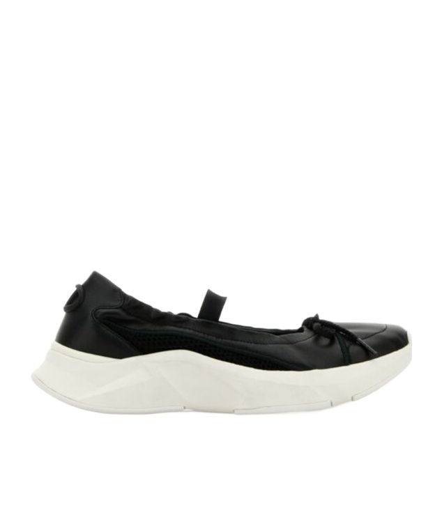 Valentino Round Head Ballet Shoes In White