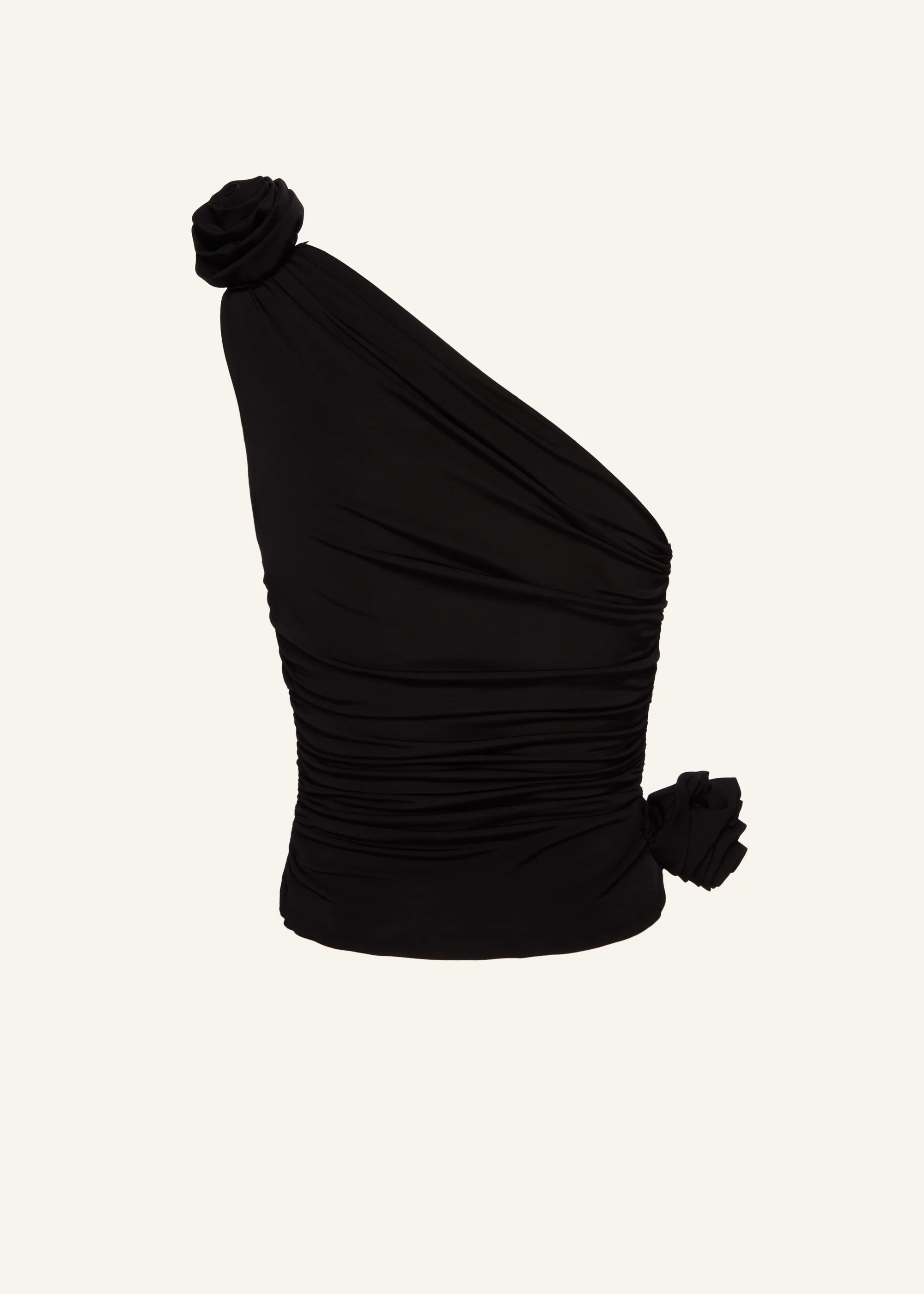 Magda Butrym One-shoulder T-shirt In Black