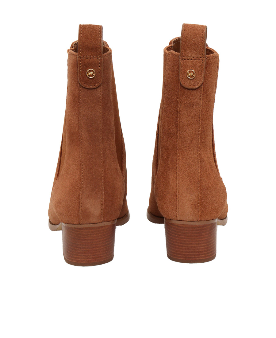 Michael Kors Kinlee 60mm Suede Boots In Brown
