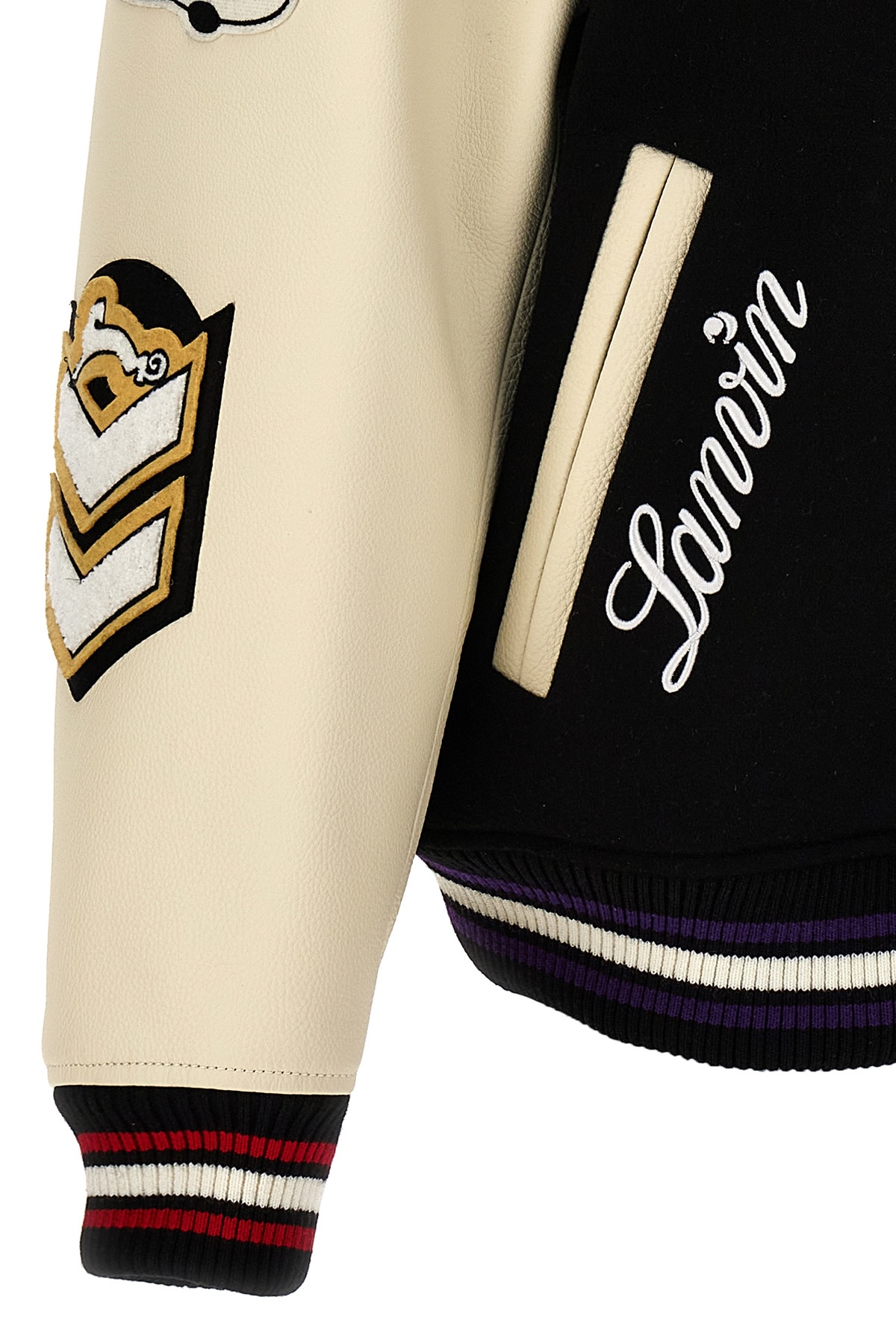 Lanvin Varsity Jacket In Black