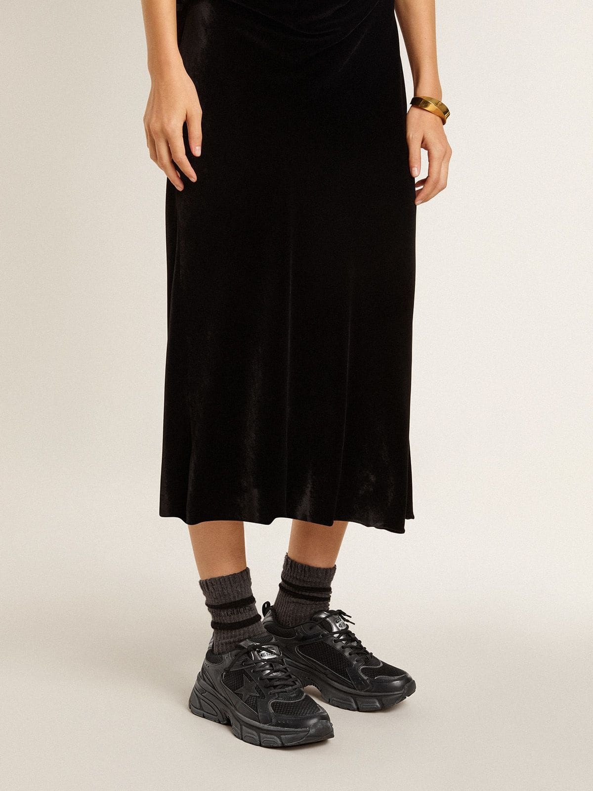 Golden Goose Sneakers Lightstar In Black