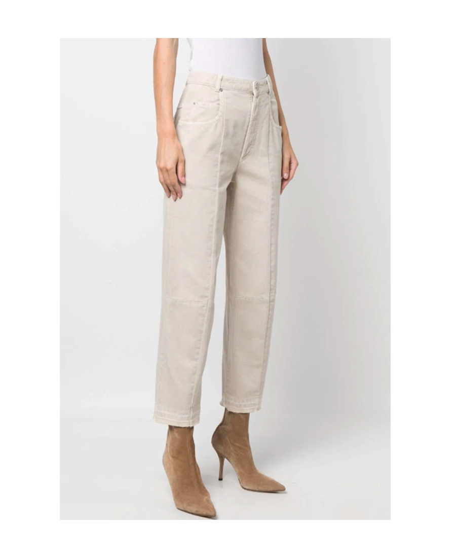 ISABEL MARANT BELT RING DENIM TROUSERS