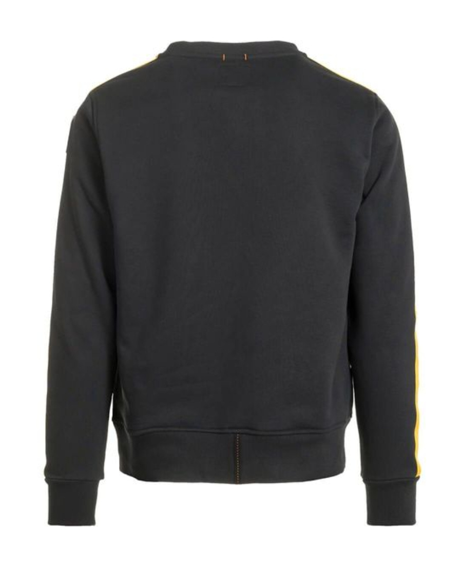 Parajumpers Logo Patch Side Striped Sweater In Black
