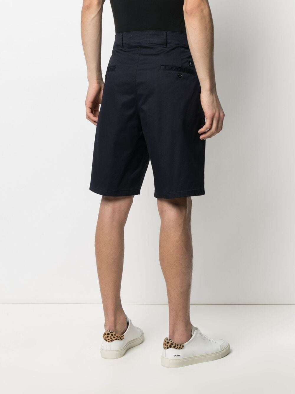 Department Five Logo-patch Shorts In Black