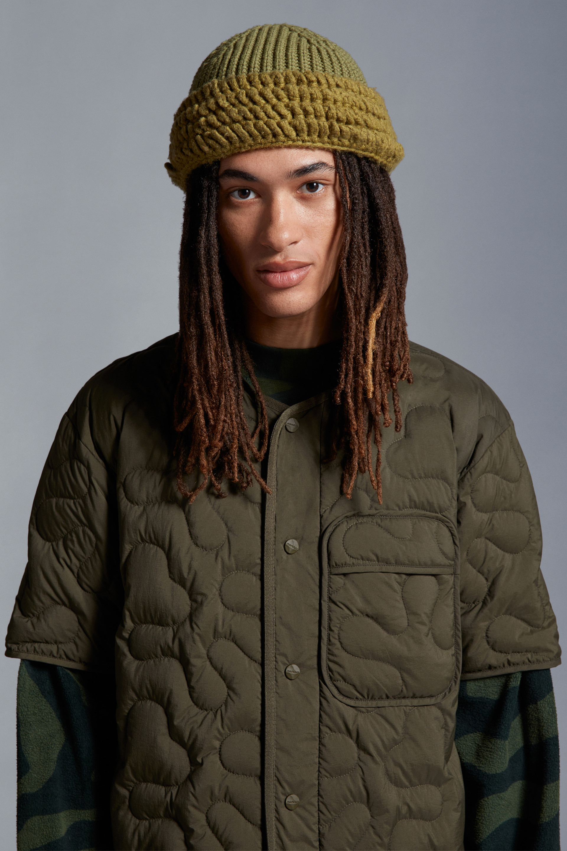 Moncler X Salehe Bembury Wool Beanie In Green