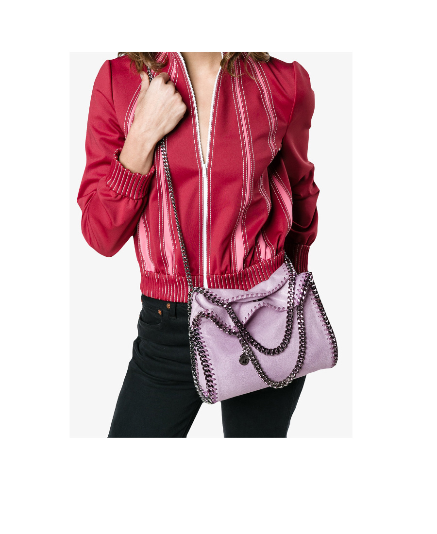 Stella Mccartney Mini Falabella Tote Bag In Purple