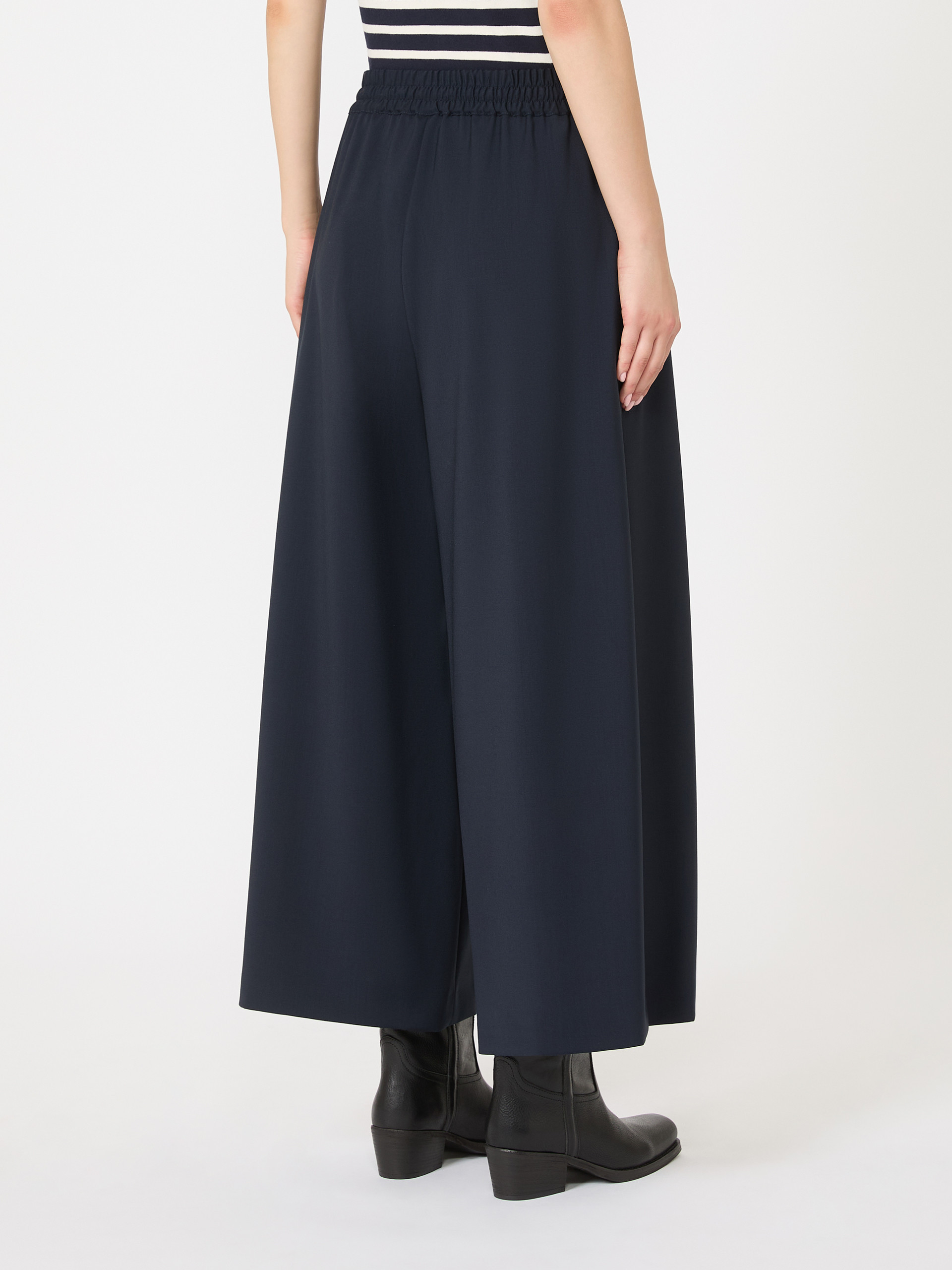 Weekend Max Mara Relaxed-fit Wool Yarn Trousers