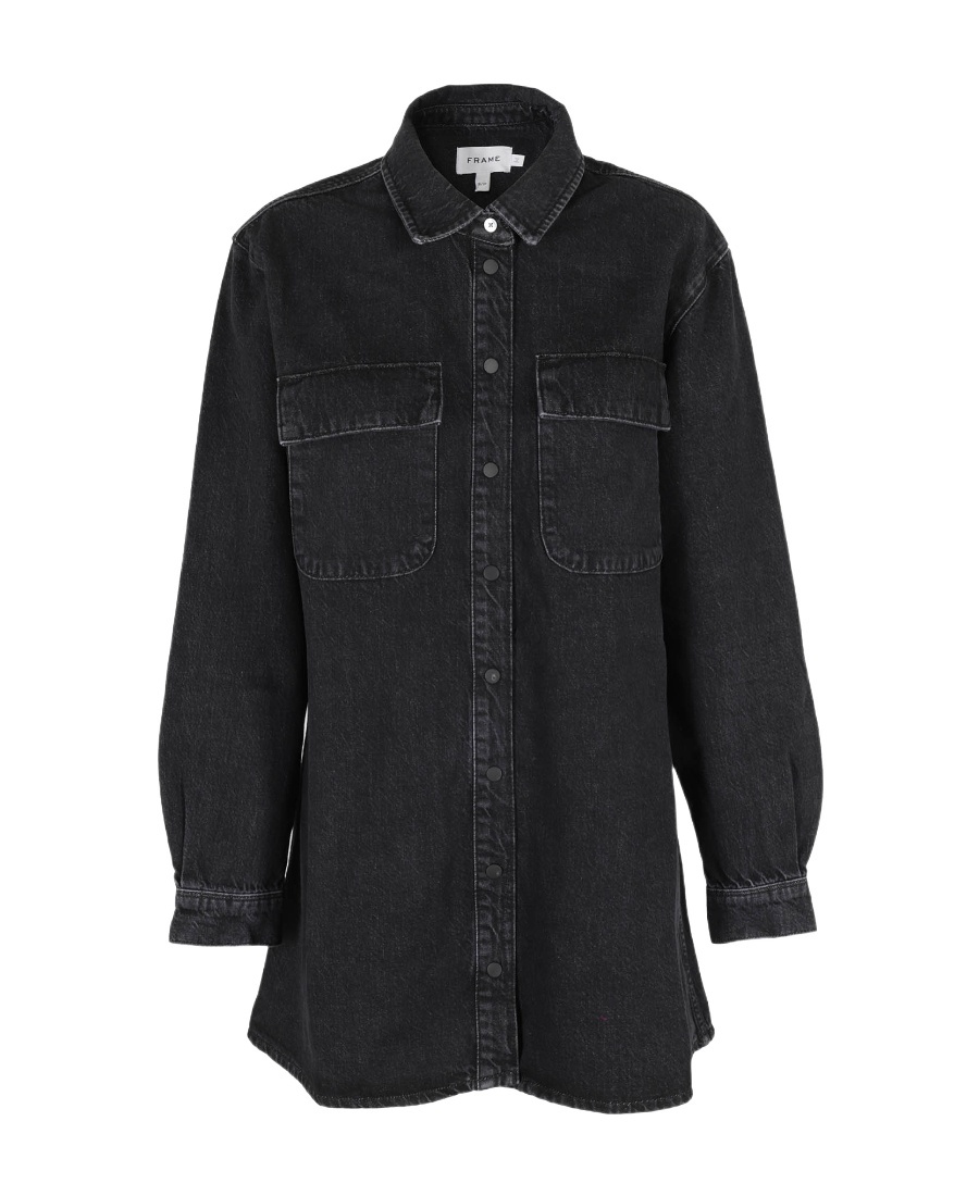 Frame Denim Mini Shirt Dress