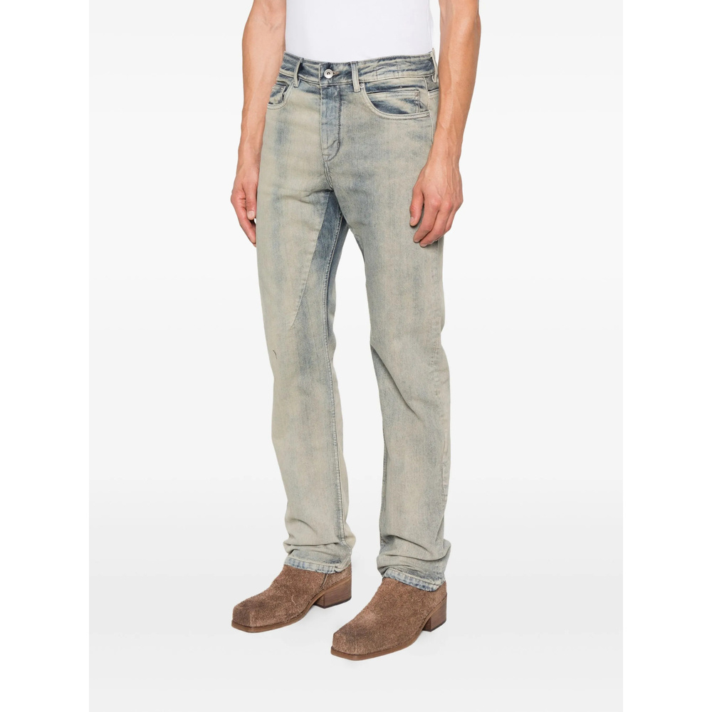 Rick Owens Drkshdw Jeans With Belt Loops In Blue