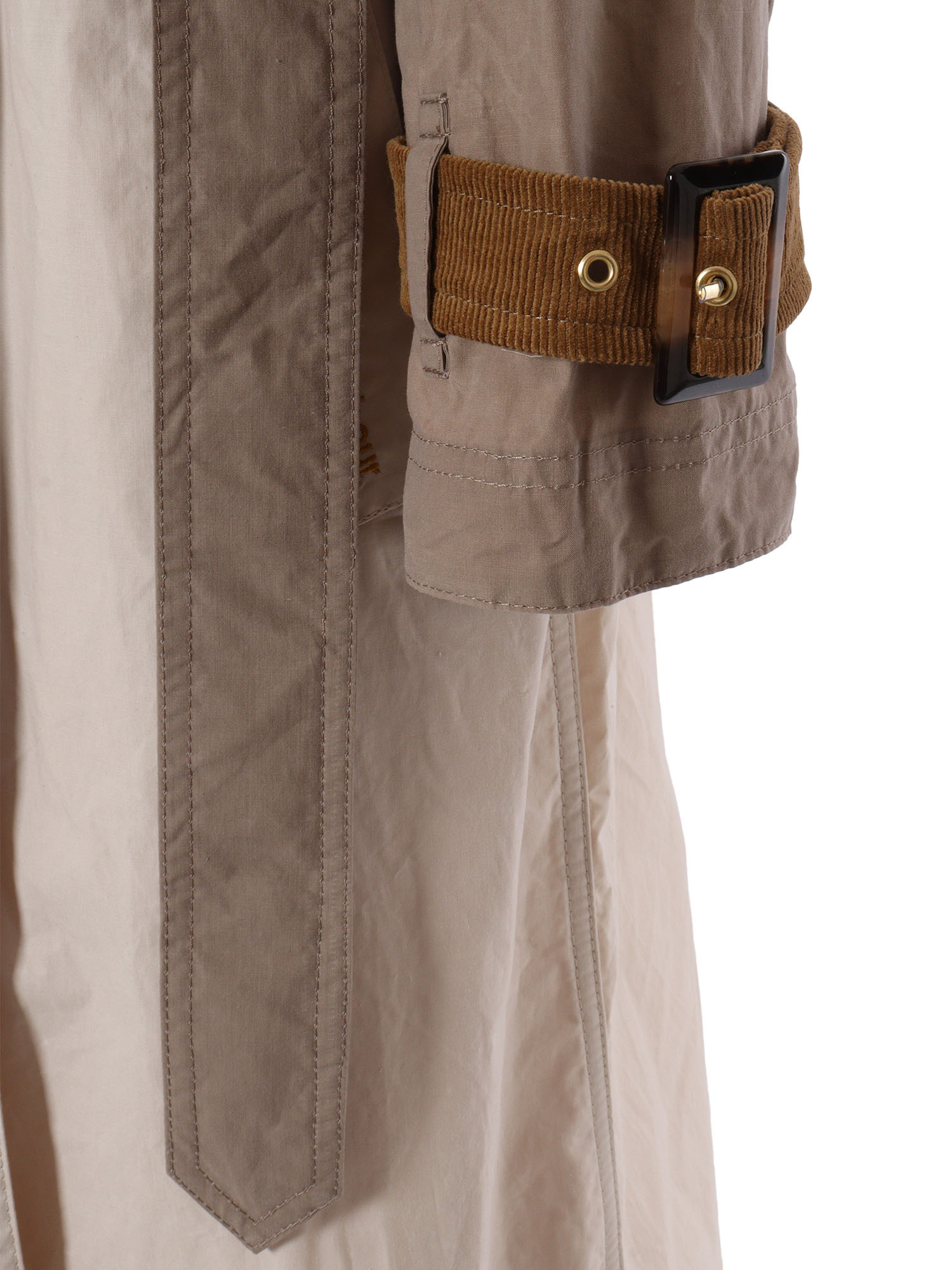 Barbour Double-breasted Trench Coat In Nude