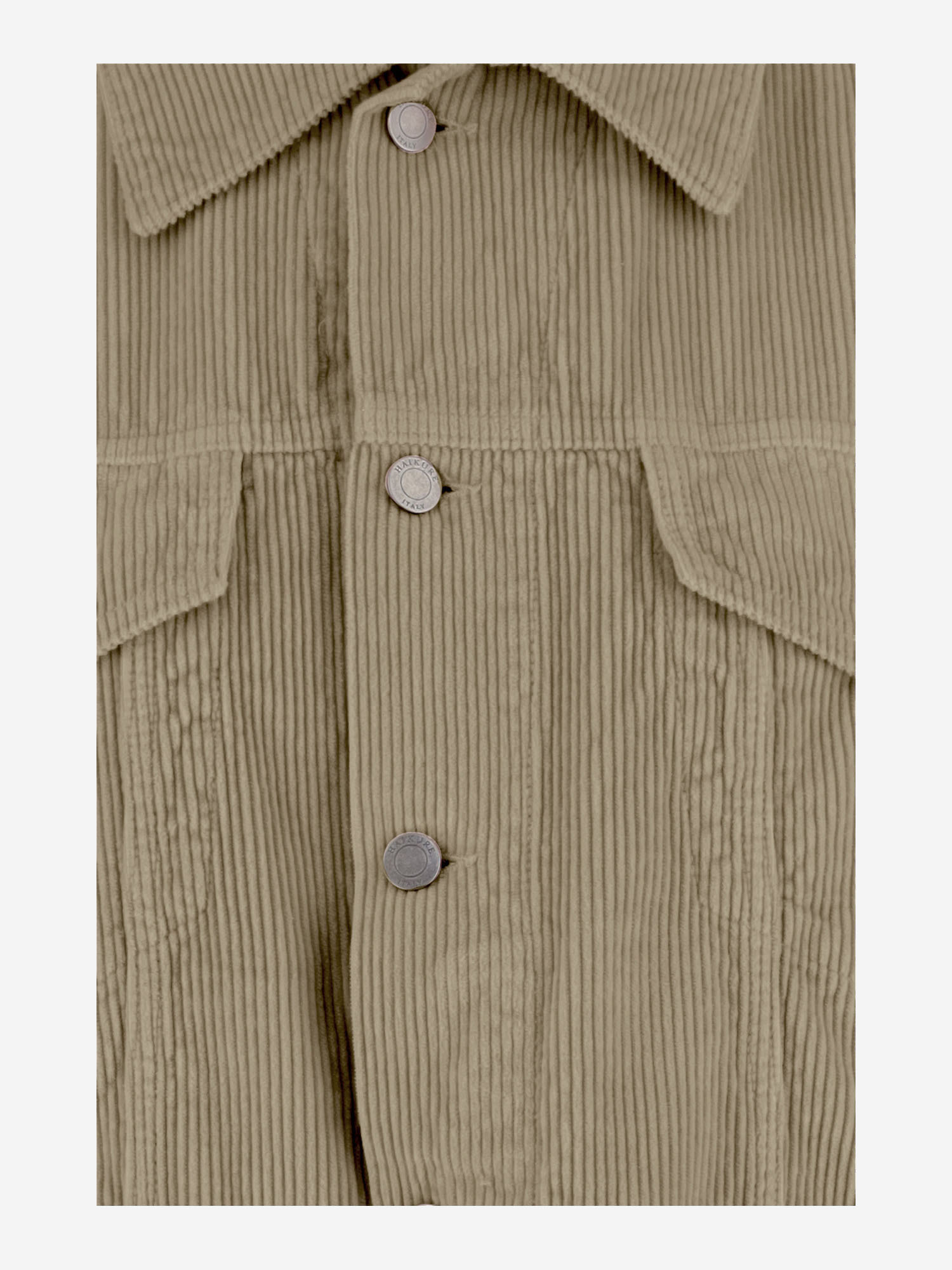 Haikure Corduroy Button-up Jacket In Brown