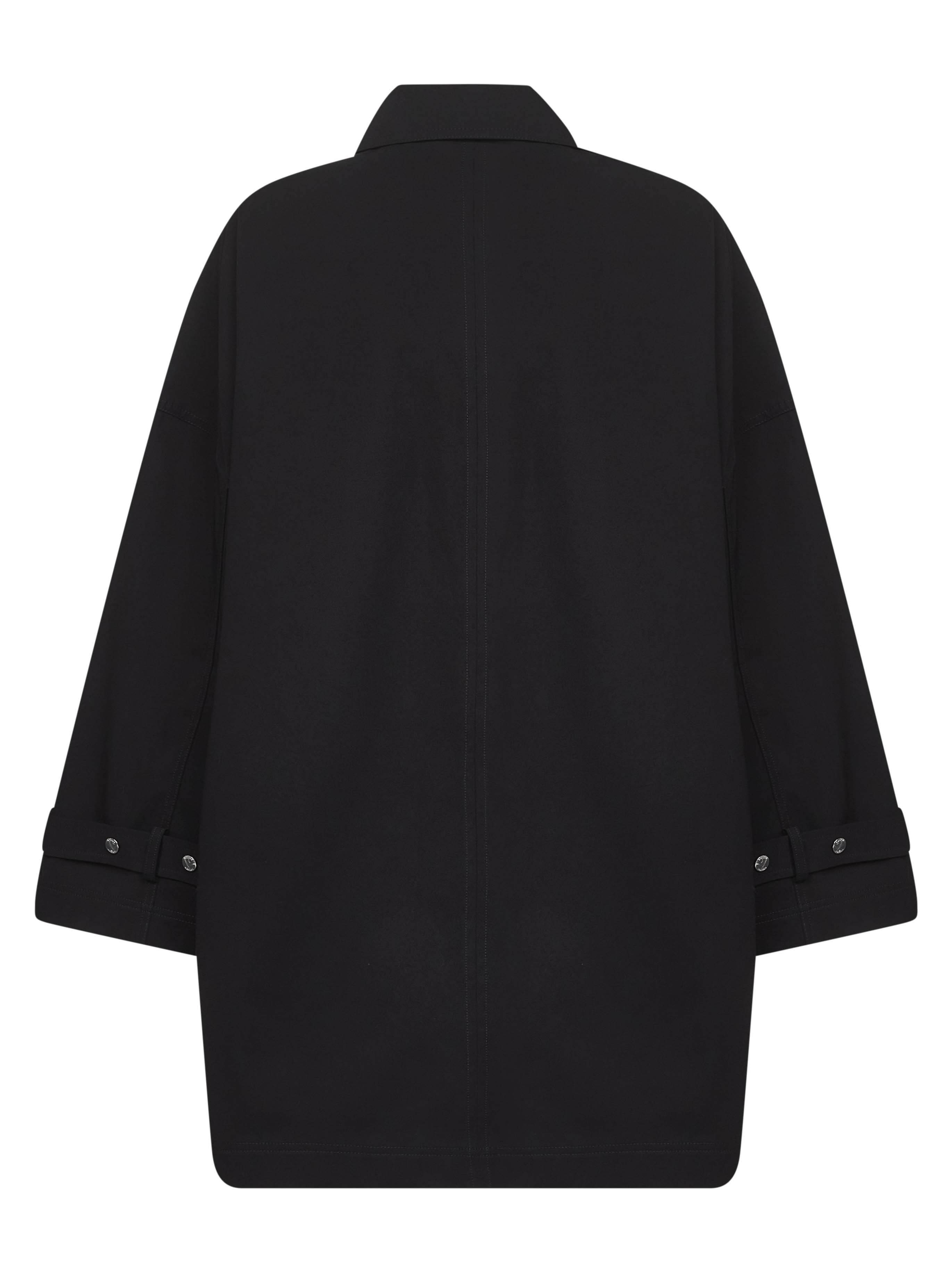 Totême Toteme Women Black Organic Cotton Oversized Trench Jacket In Black