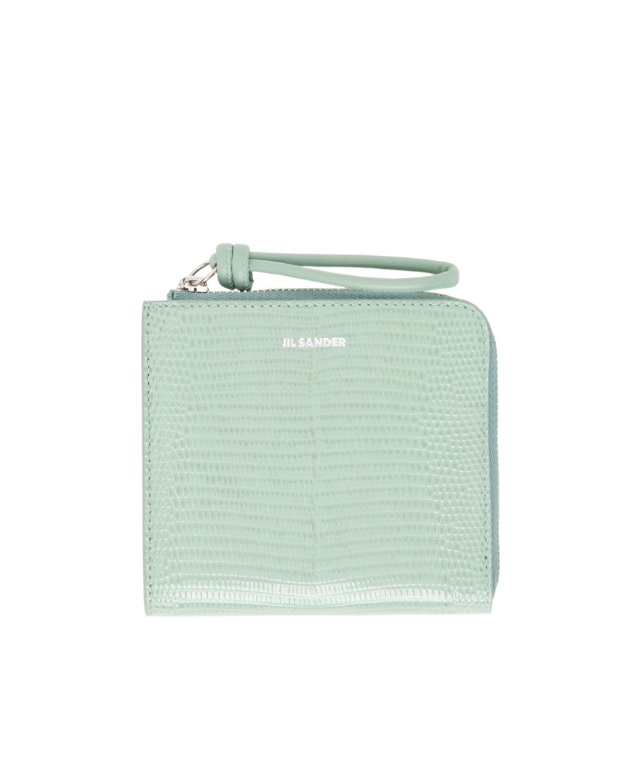 Jil Sander Mini Giro Wallet In Green
