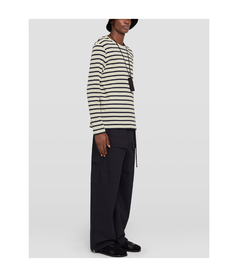 Jil Sander Long-sleeve Striped T-shirt In White