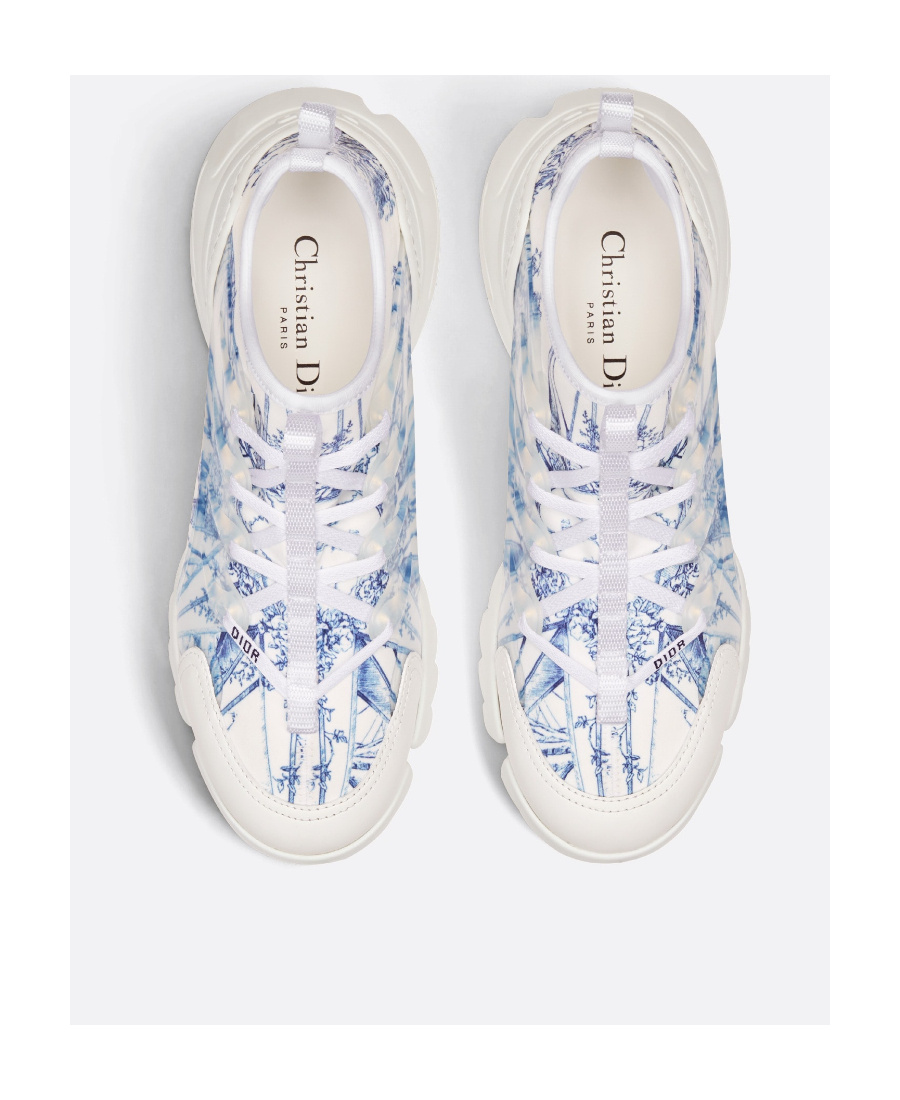 Dior D-connect Low-cut Casual Sneakers In White