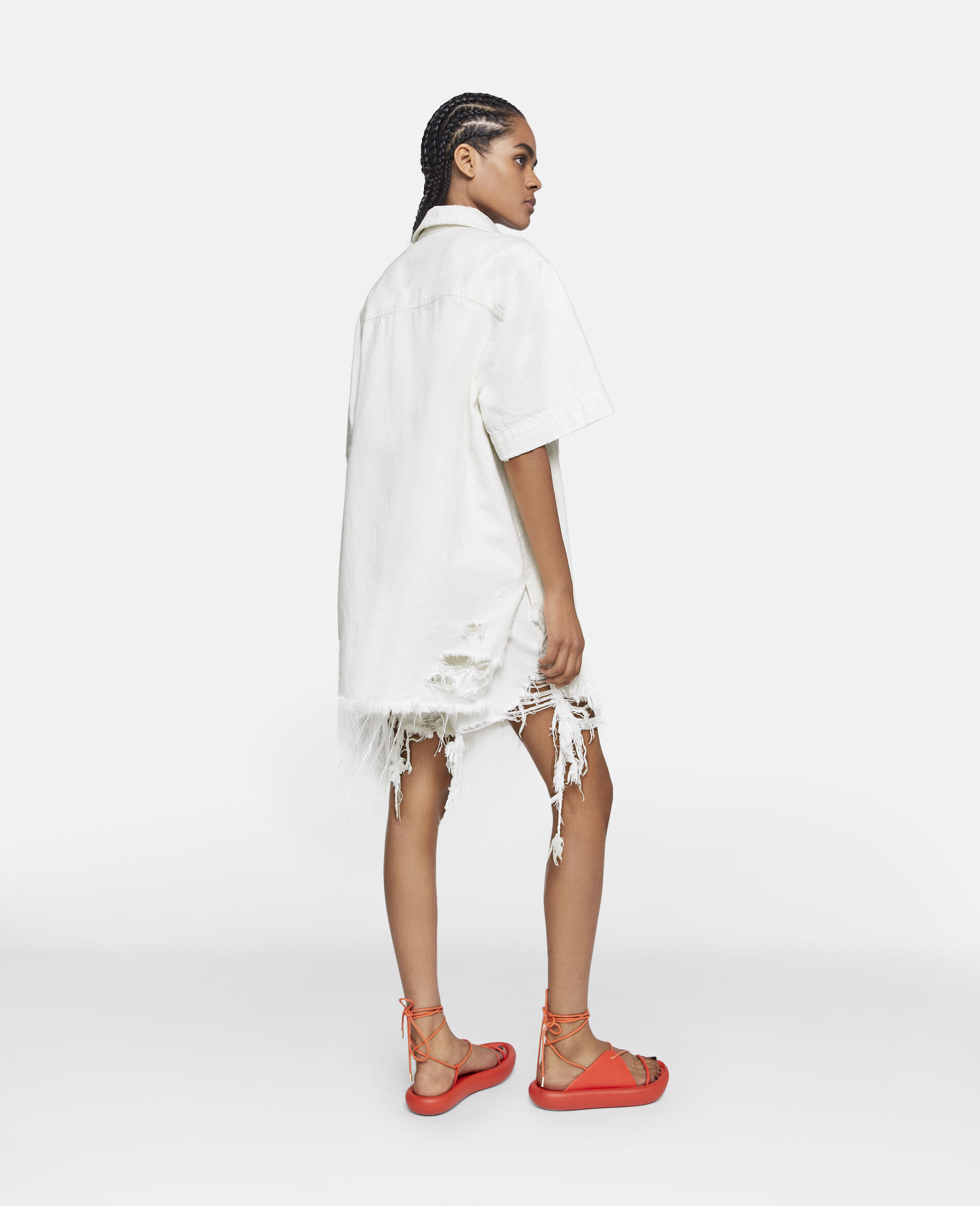 Stella Mccartney Logo Short-sleeved Shirt In White