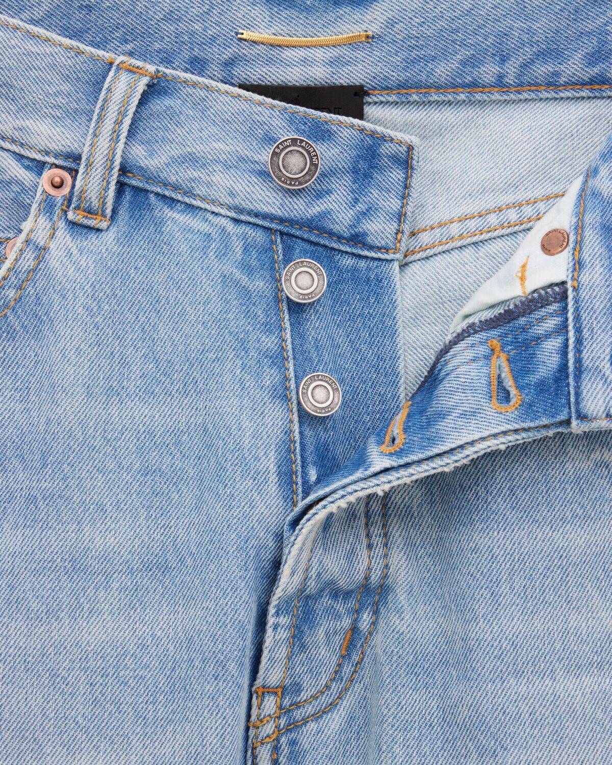 Saint Laurent Belt-loop Jeans In Blue