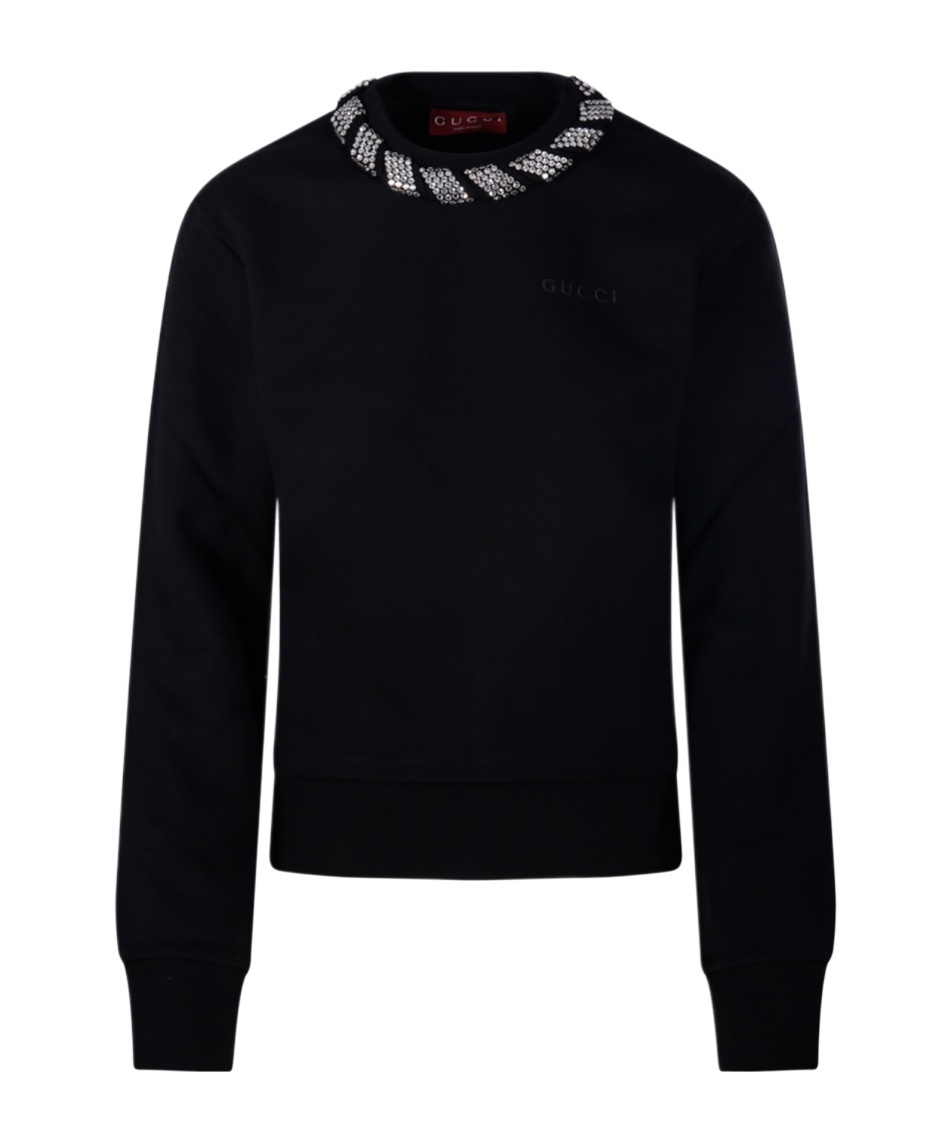 Gucci Long-sleeved Sweater In Black
