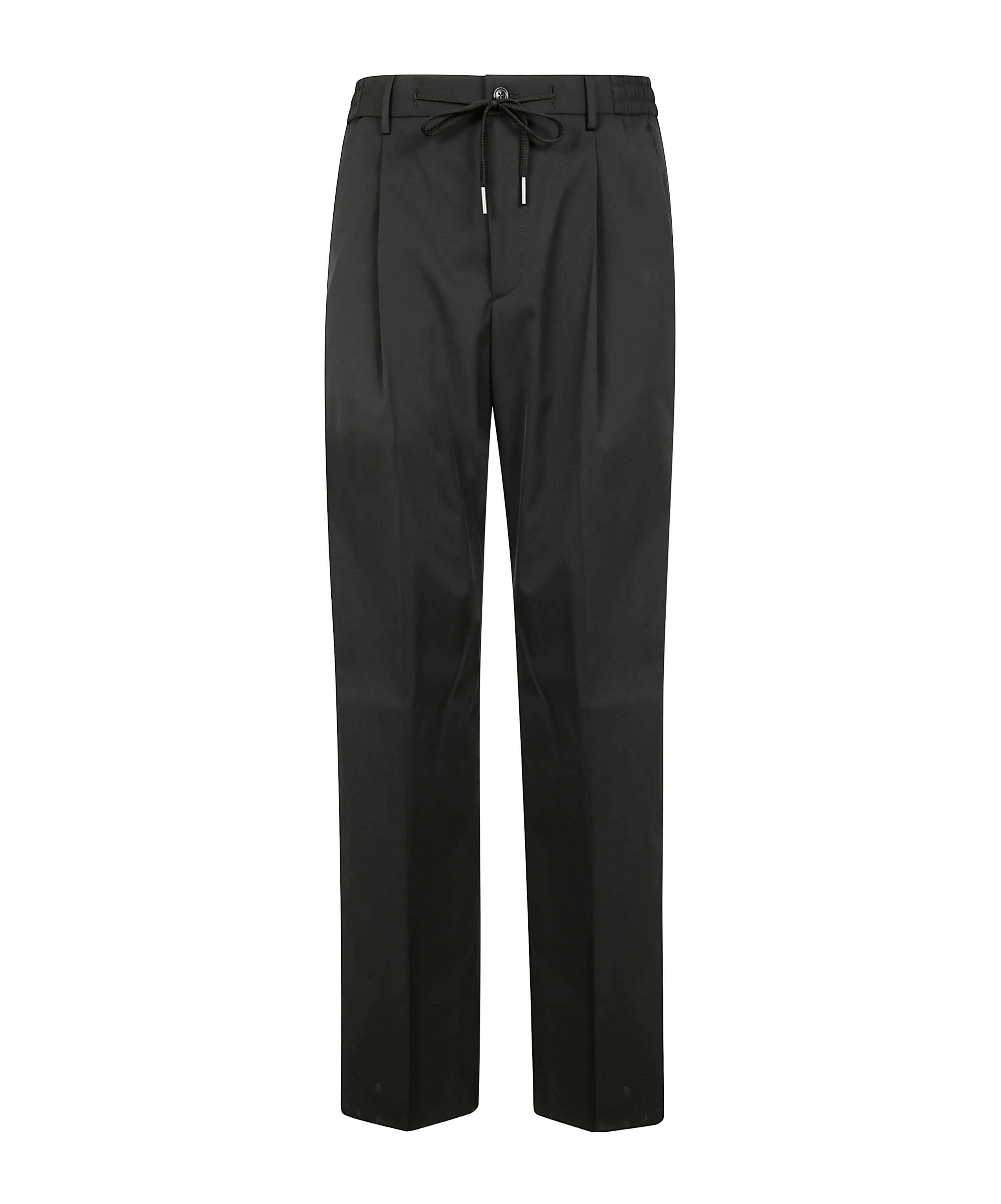 Shop Tagliatore Pleat-detailing Trousers In Black