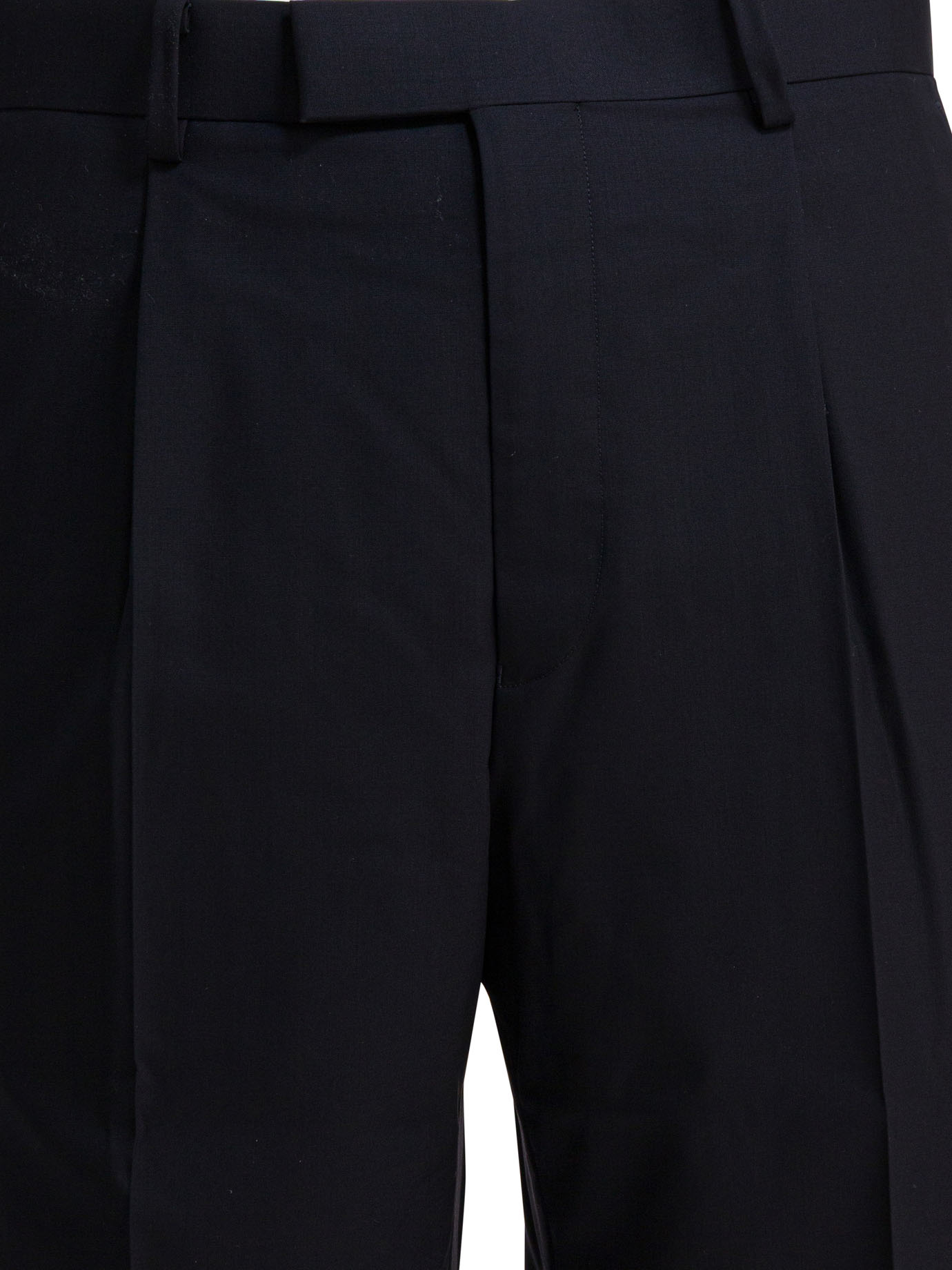 Auralee Tailored Trousers With Pleats And Pockets In Blue