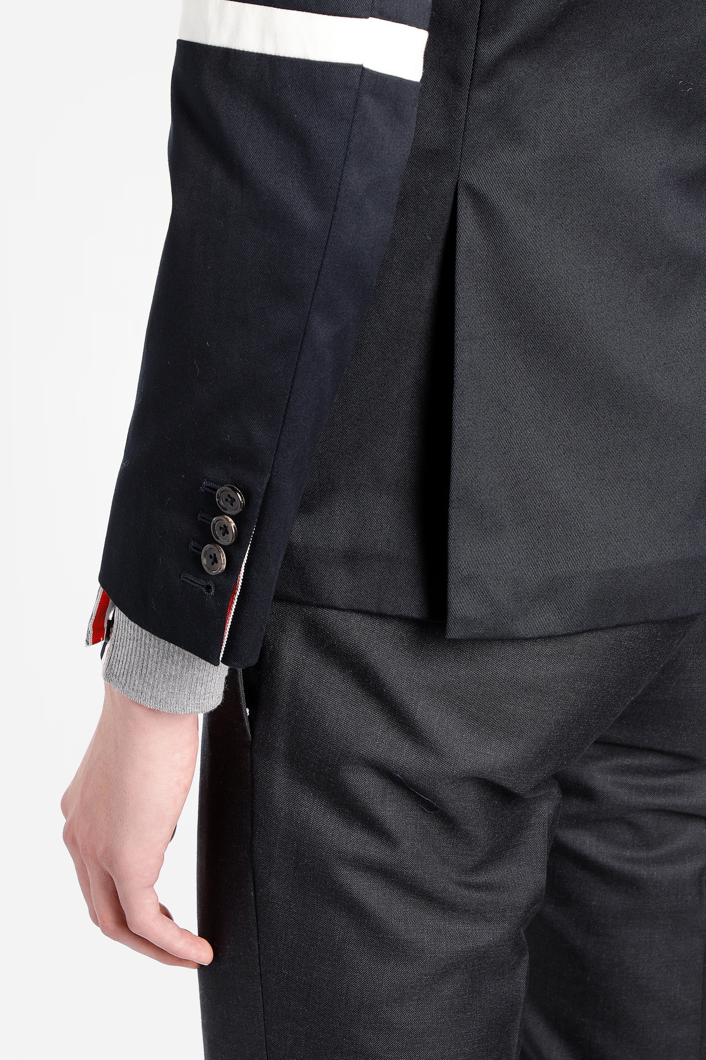 Shop Thom Browne Unconstructed 4-bar Single-breasted Blazer In Black