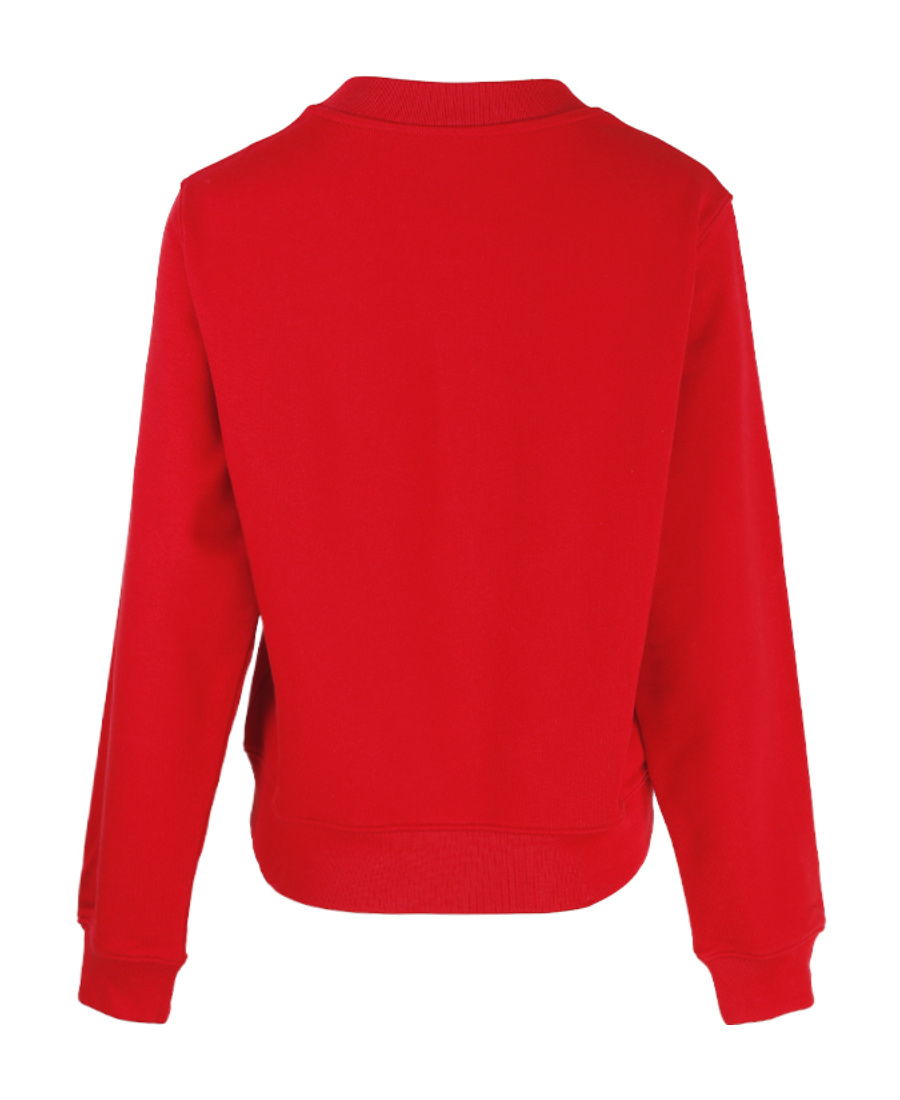 Moschino Teddy Mirror Logo-print Sweatshirt In Red