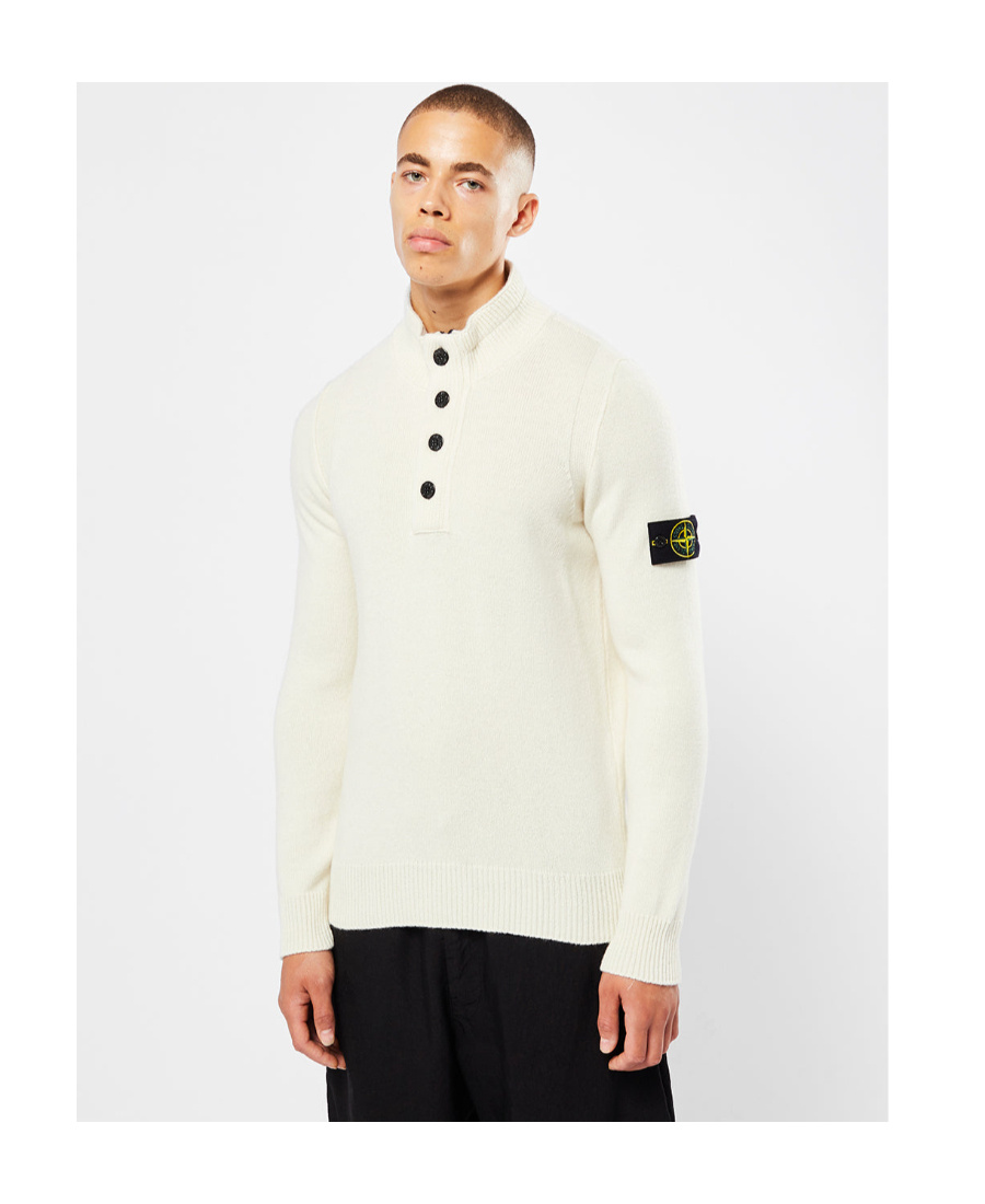 Stone Island Sweatshirt Jacket In White