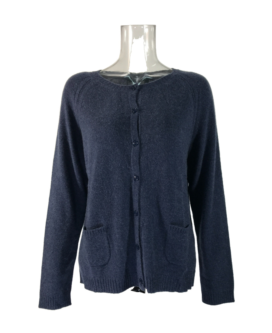 Weekend Max Mara Long-sleeved Knitted Cardigan In Black