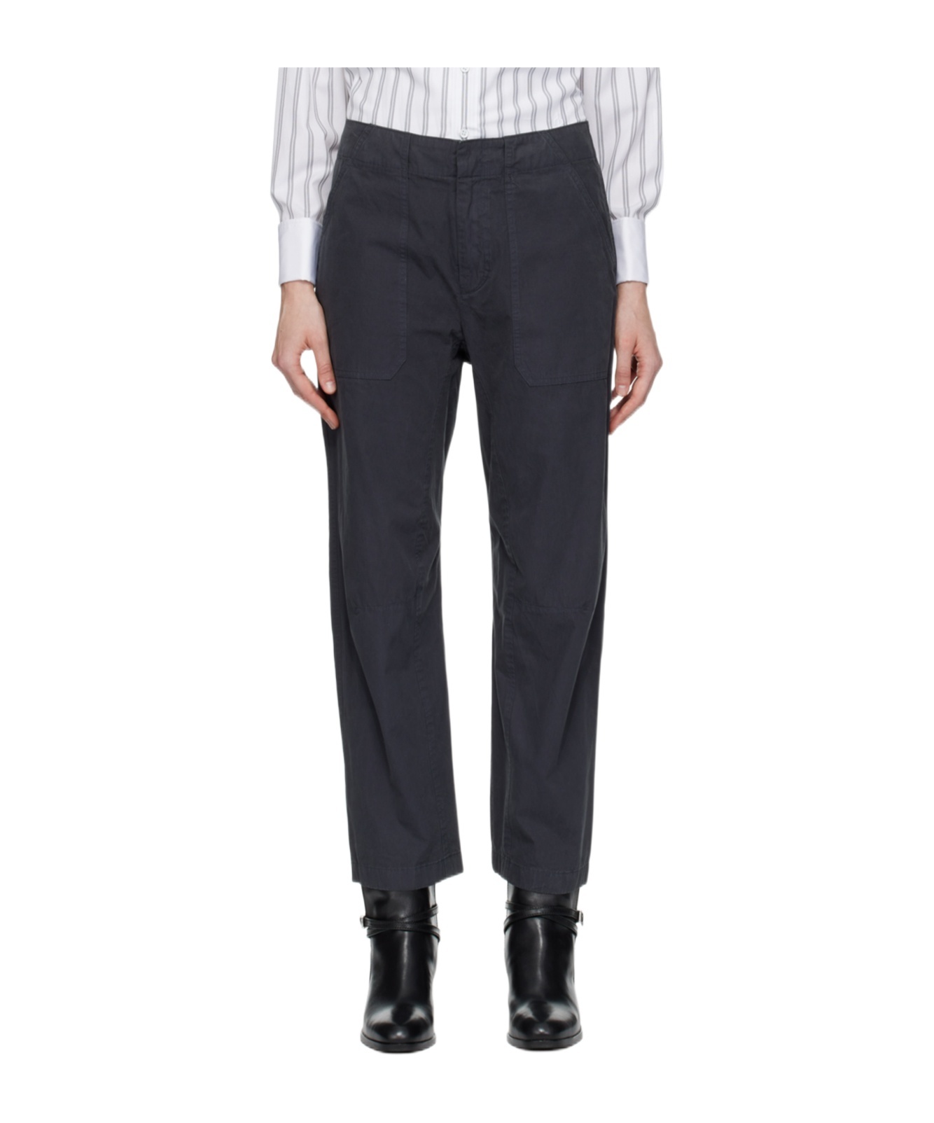 Rag & Bone Leyton Patch Pocket Casual Pants In Black