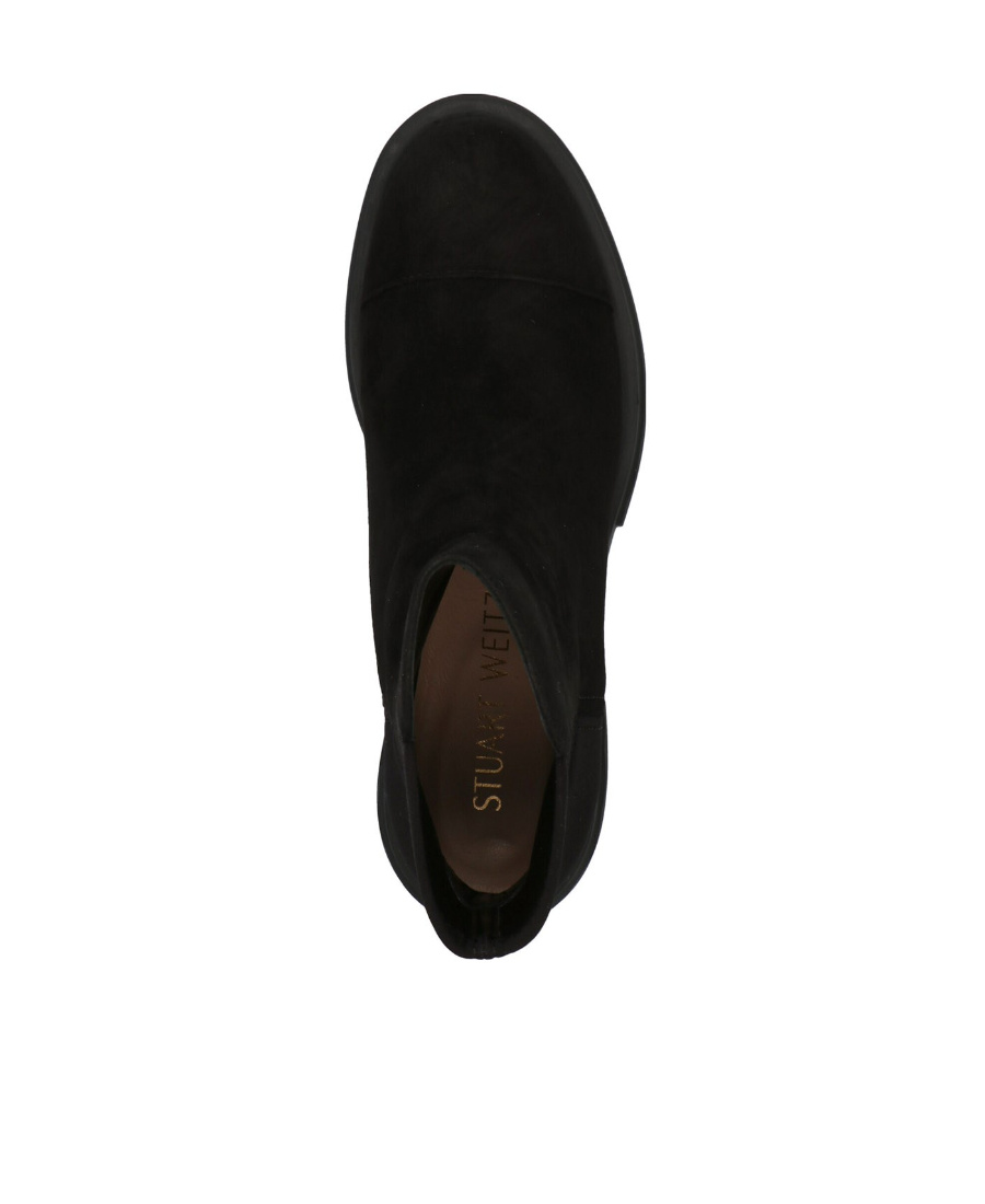 Stuart Weitzman 70mm Suede Block-heel Boots In Black
