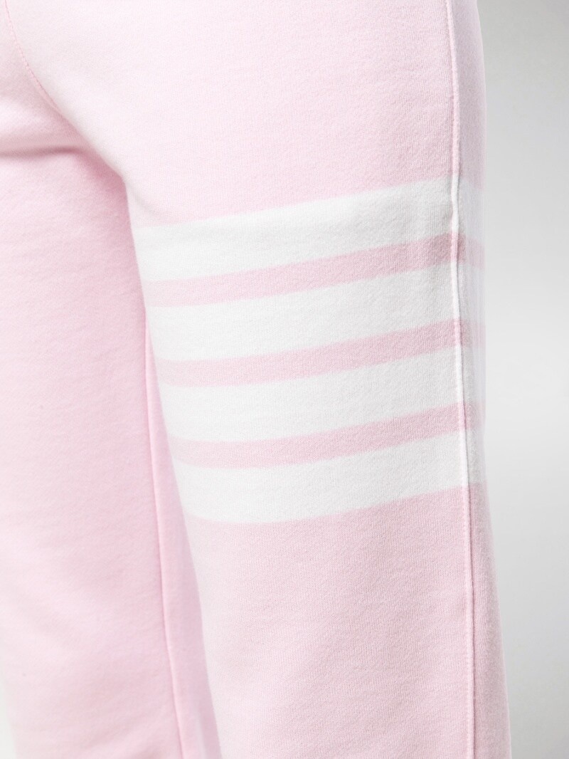 Thom Browne Engineered 4-bar Loopback Sweatpants In Pink