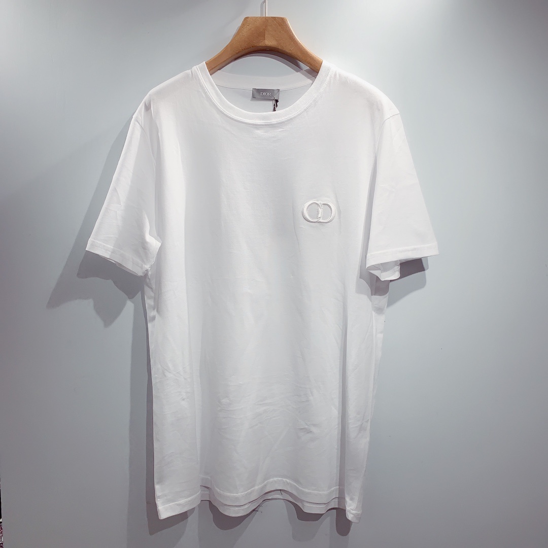Dior Homme Logo Detailed Crewneck T-shirt In White