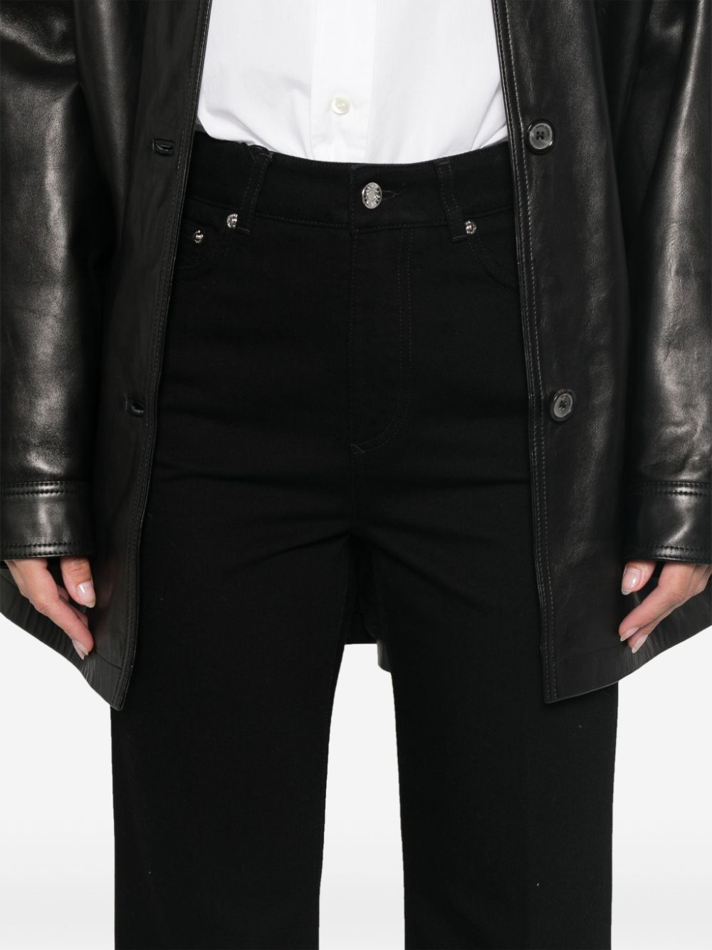 Dolce & Gabbana Straight-leg Jeans In Black