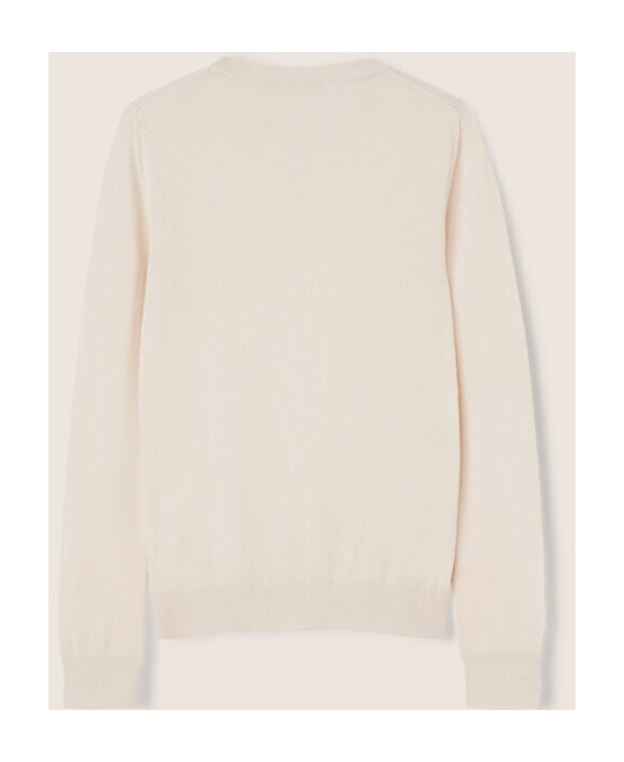 Loro Piana Girocollo Parksville Cashmere Sweater In White