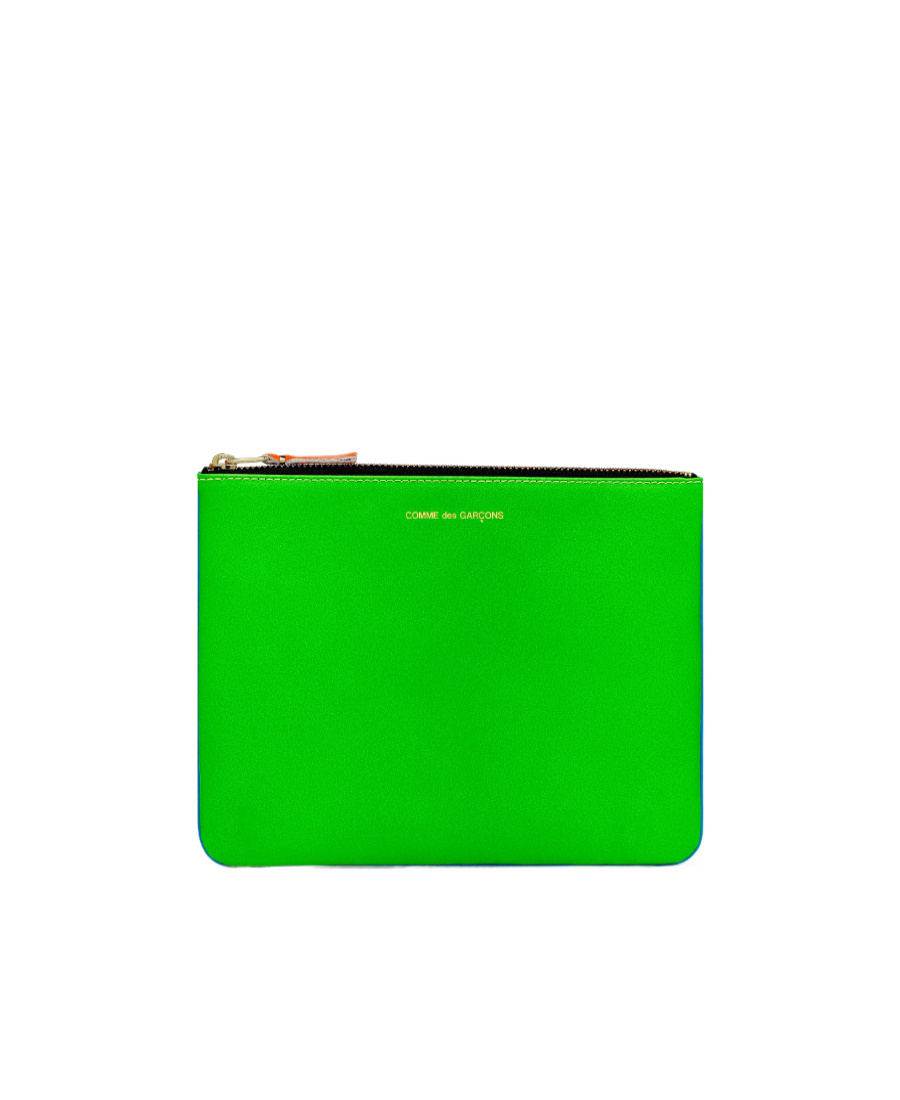 Comme Des Garçons Portafoglio Super Fluo Blu Verde In Green