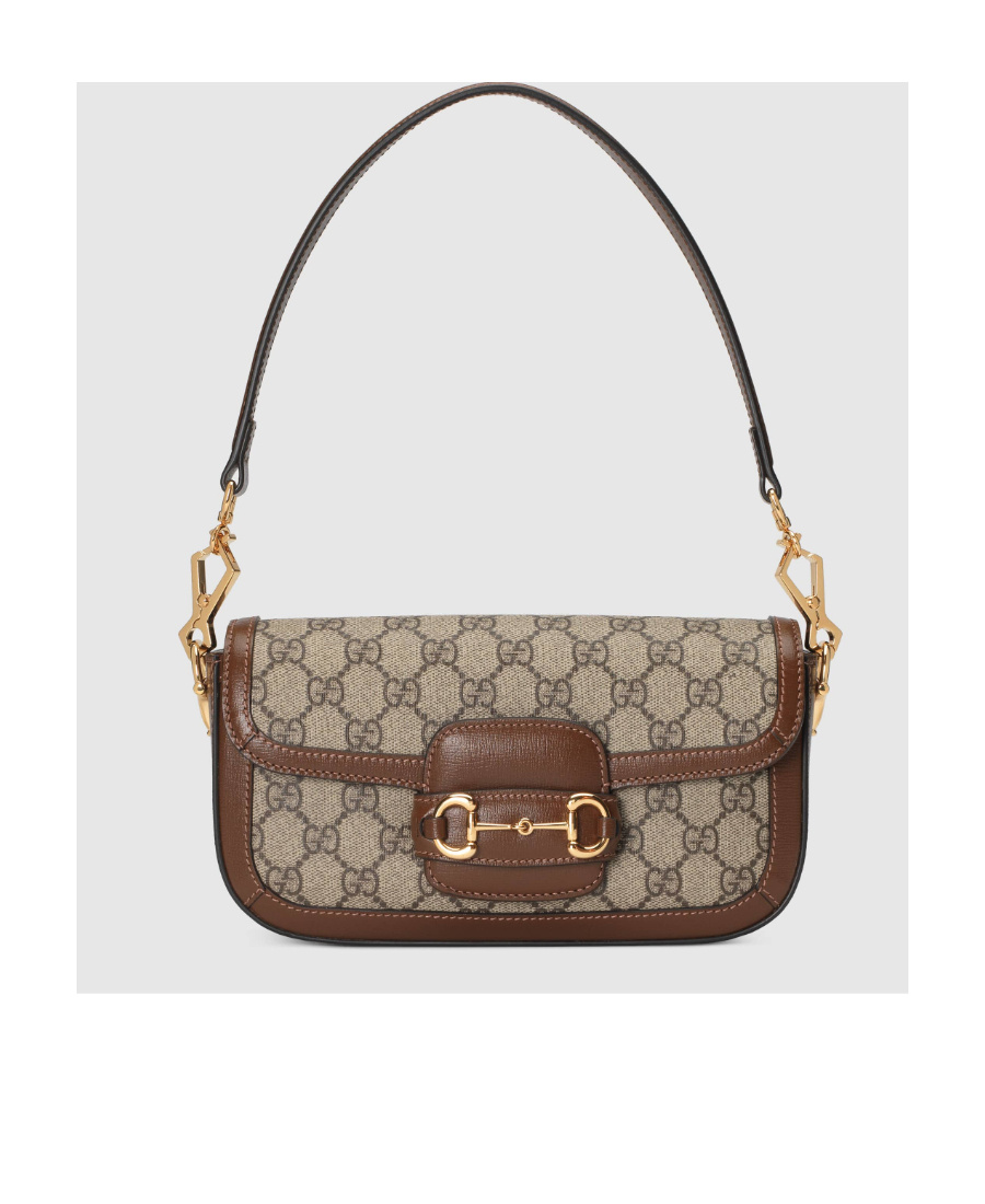Gucci 1955 Horsebit Gg Canvas Shoulder Bag In Multicolor