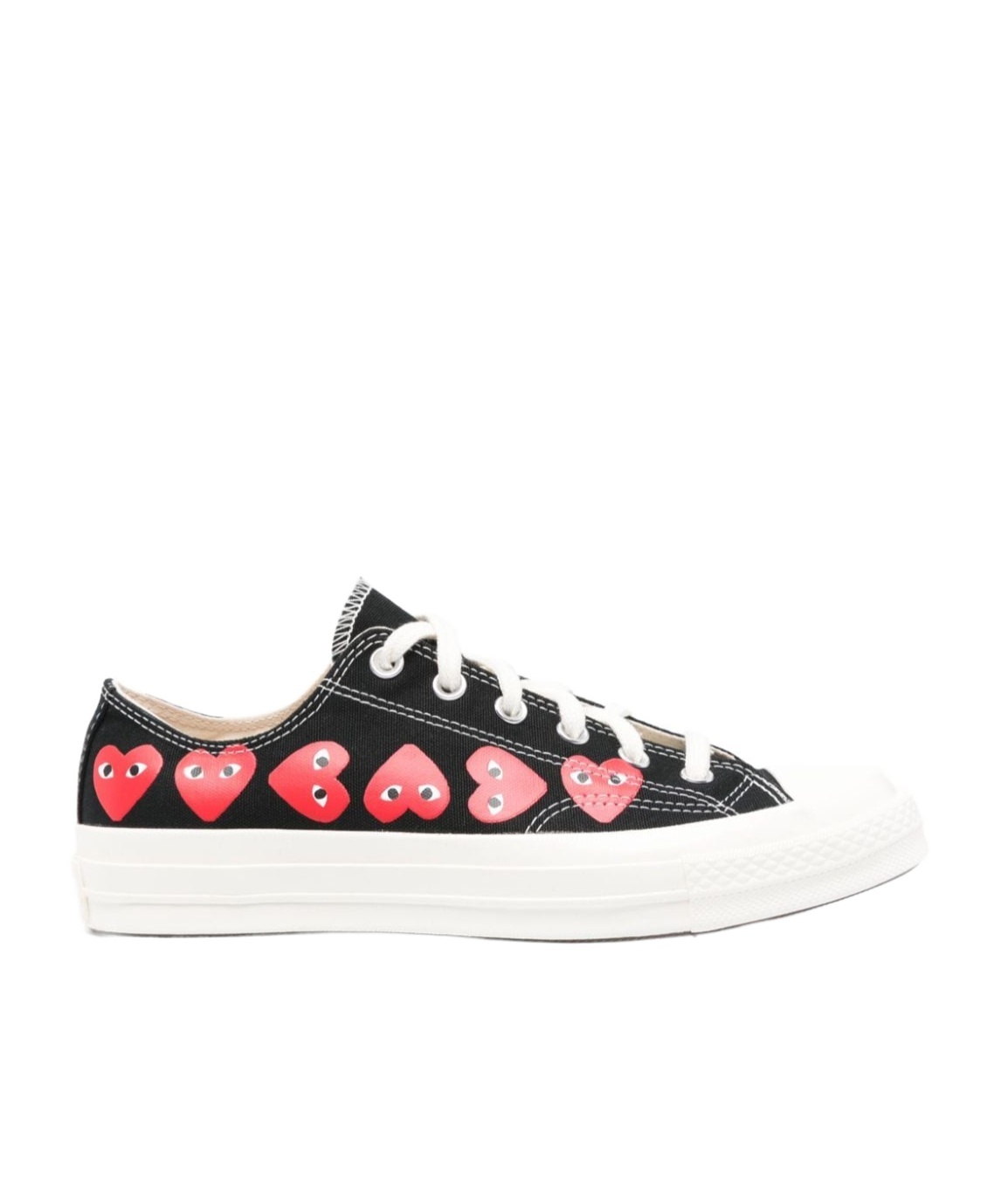 Comme Des Garçons Play Chuck 70 Multi Heart Sneakers In White