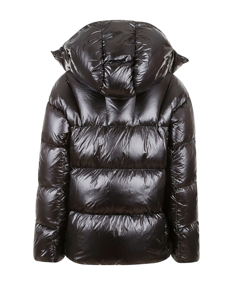 Aspesi Funnel-neck Padded Jacket In Black