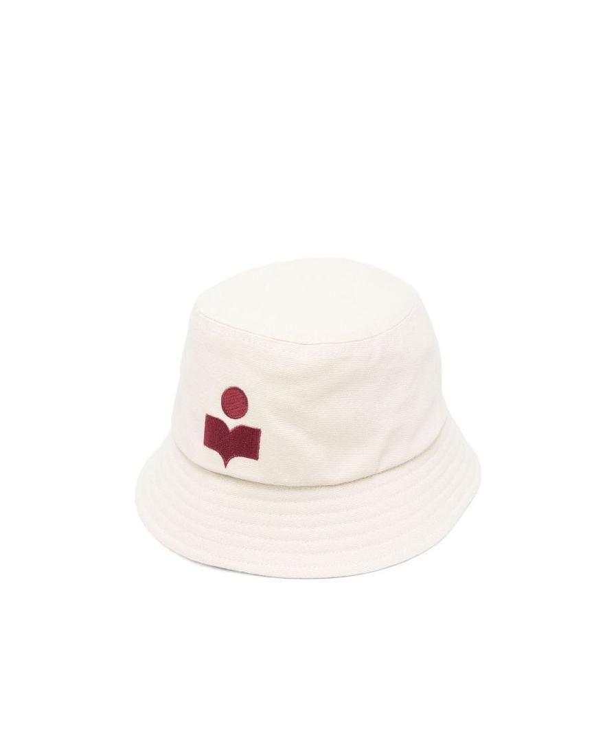 Isabel Marant Haley Cotton Embroidered Bucket Hat In White