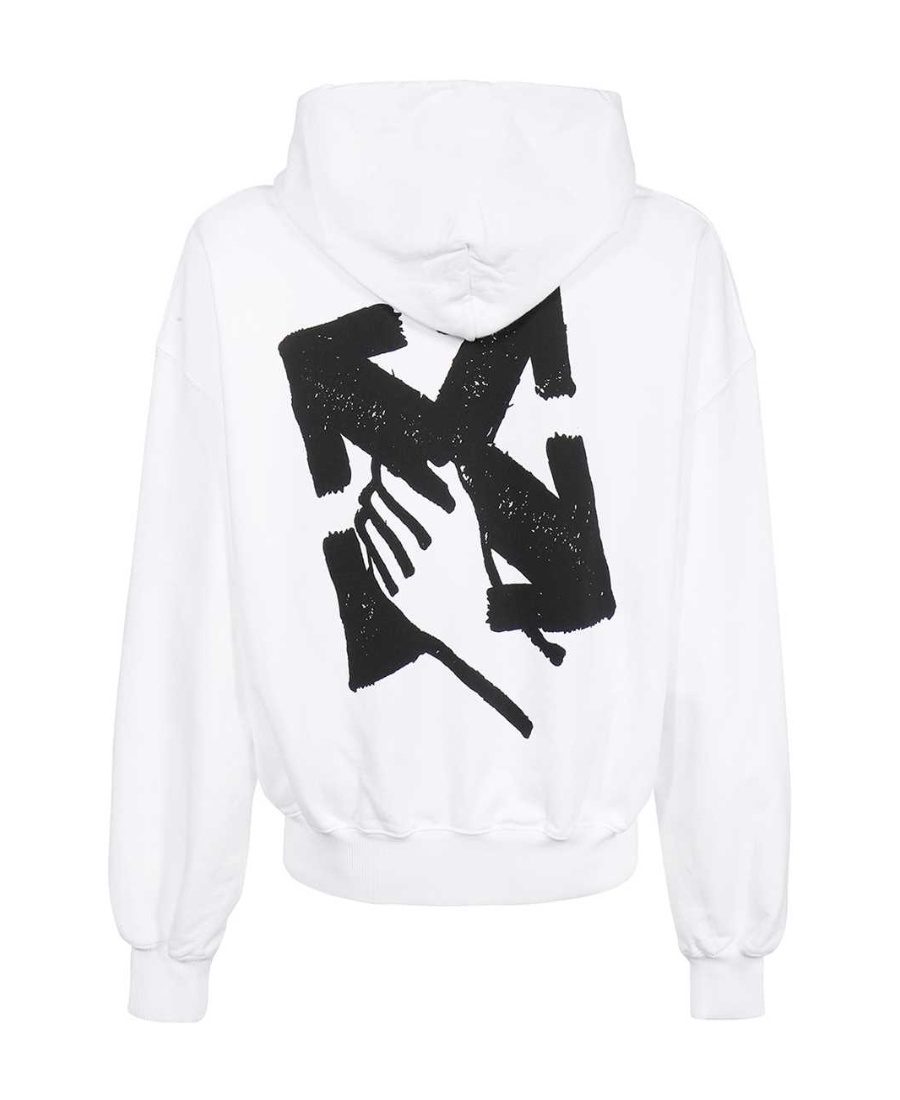 Off-white Hand Arrow Boxy Sweatshirt In White